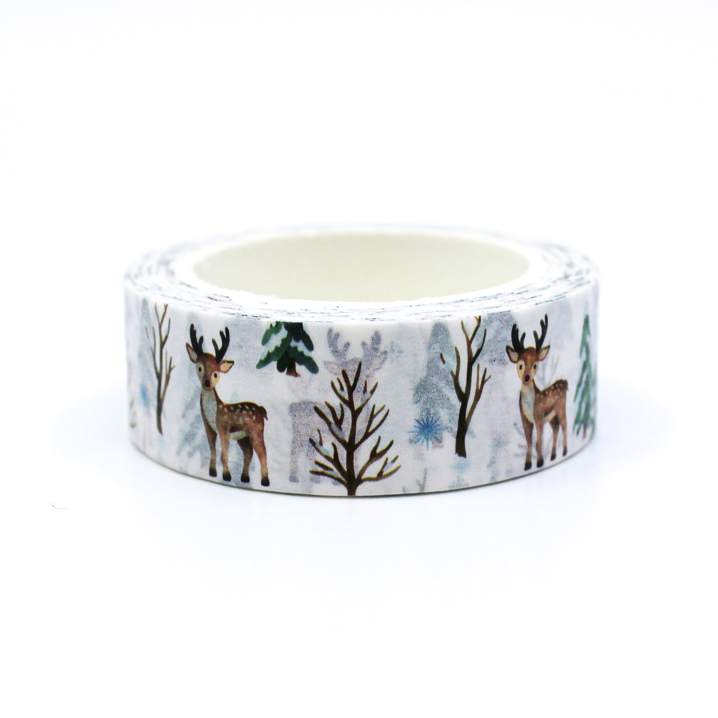 Cute Winter forest Reindeer is perfect for your Holiday gift wrap and projects from BBB Supplies Craft Shop.