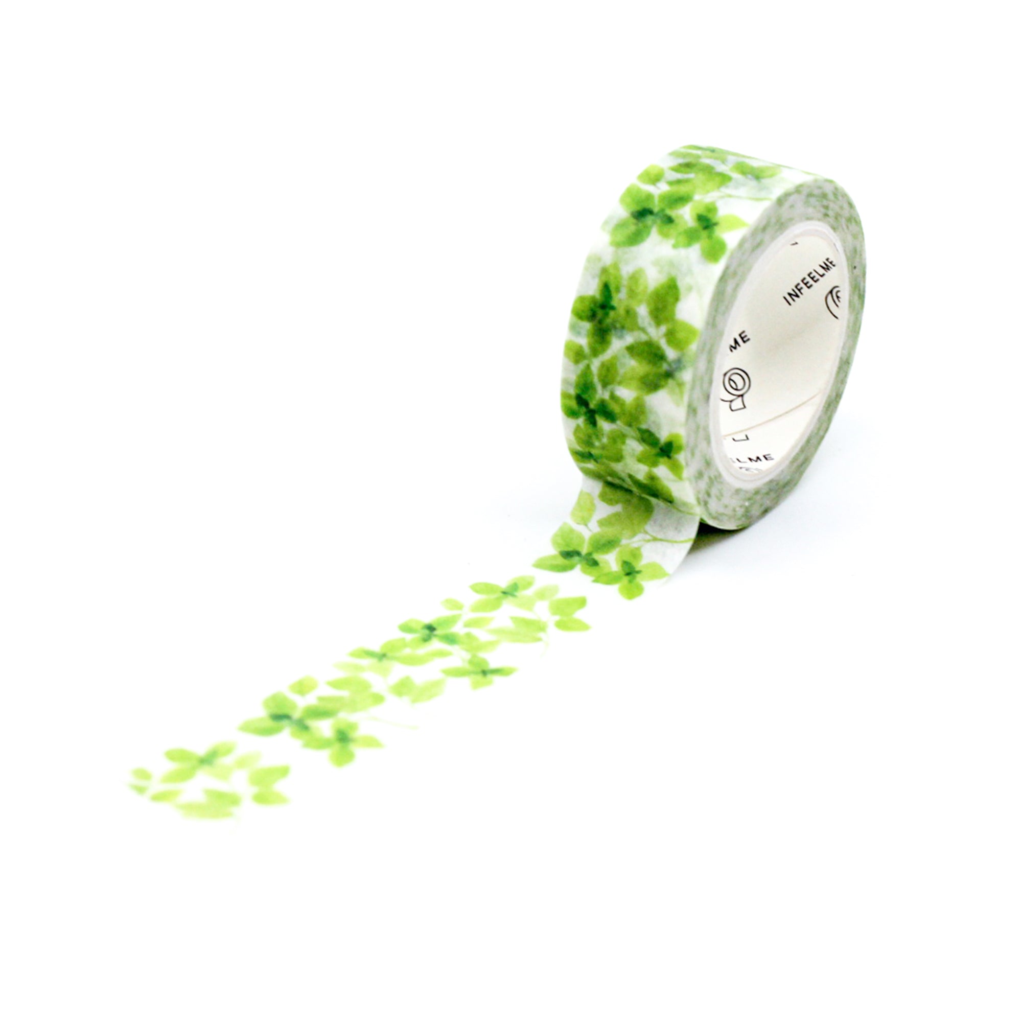This pretty green clover flower tape is a refreshing, lively floral pattern that is perfect for your BUJO and craft projects. Spring is in the air with this green clover tape from BBB Supplies Craft Shop.