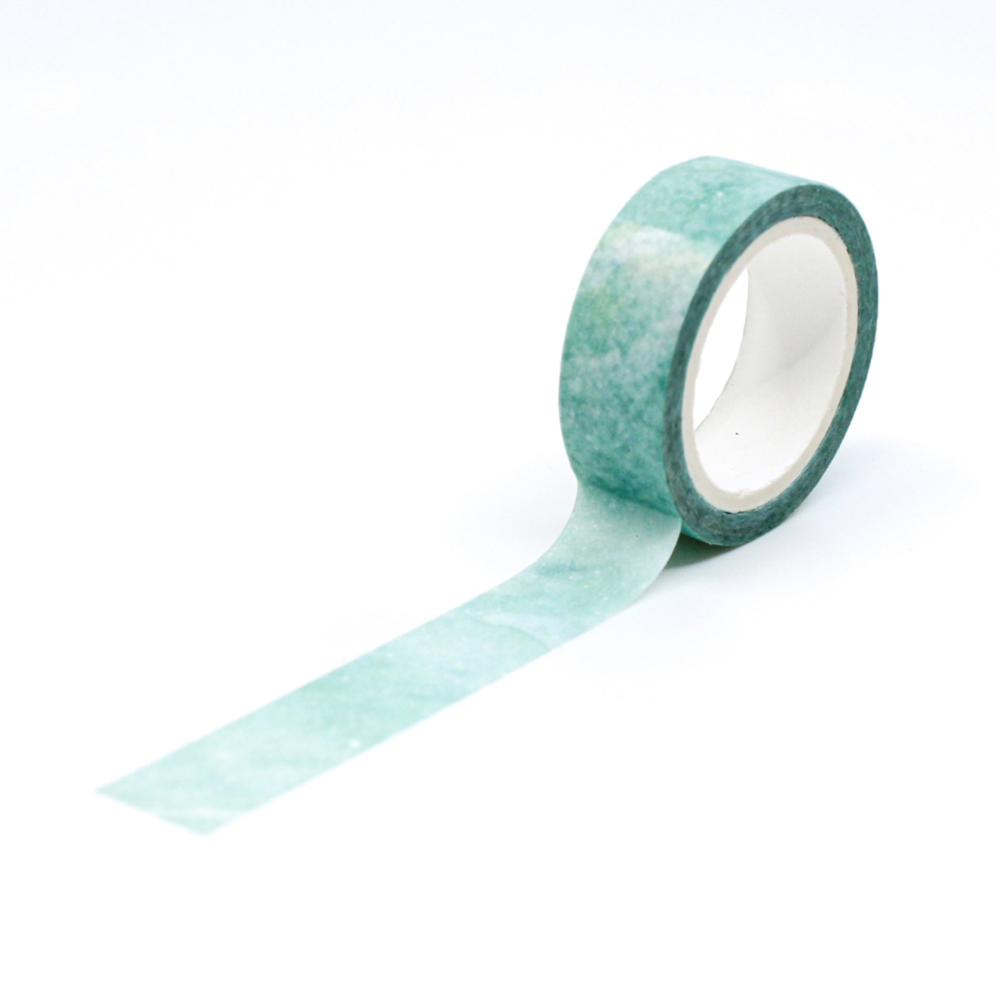This light green sky watercolor washi tape is the perfect addition to your washi collection. The simplicity of the pattern is perfect for accenting and matching any project's theme while adding a beautiful and interesting pattern. This tape is sold at BBB Supplies Craft Shop.