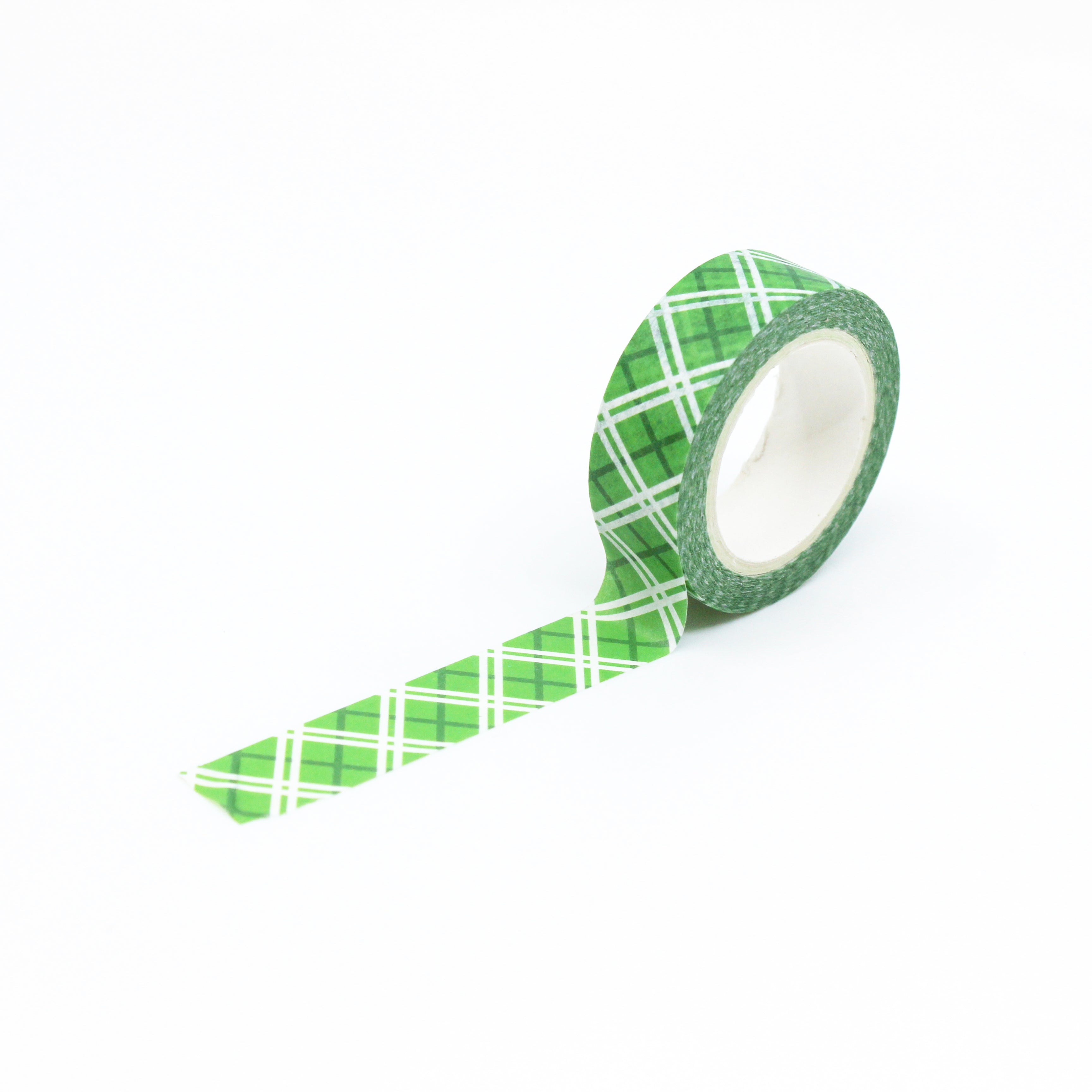 This festive green plaid is perfect for craft projects and spreads throughout the year. It's also perfect for holiday projects or even a father's day card to match his plaid ties and socks. This tape is sold at BBB Supplies Craft Shop.