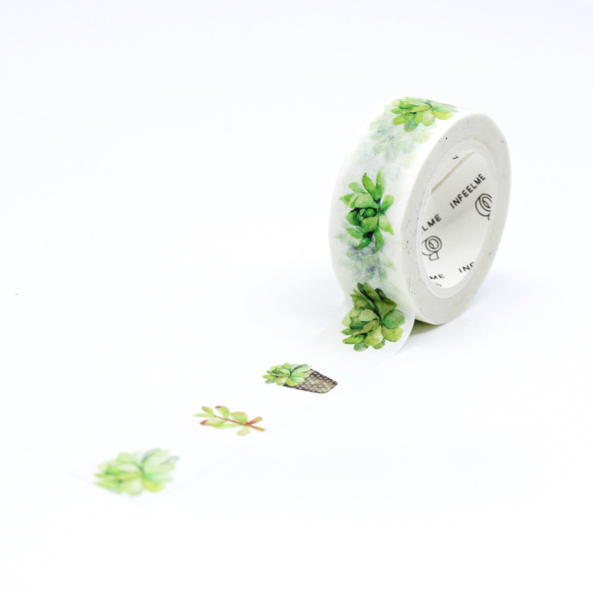 This pretty green succulent desert flower tape is a vibrant floral pattern perfect for your BUJO and craft projects. Spring is in the air with this gorgeous tape from BBB Supplies Craft Shop.