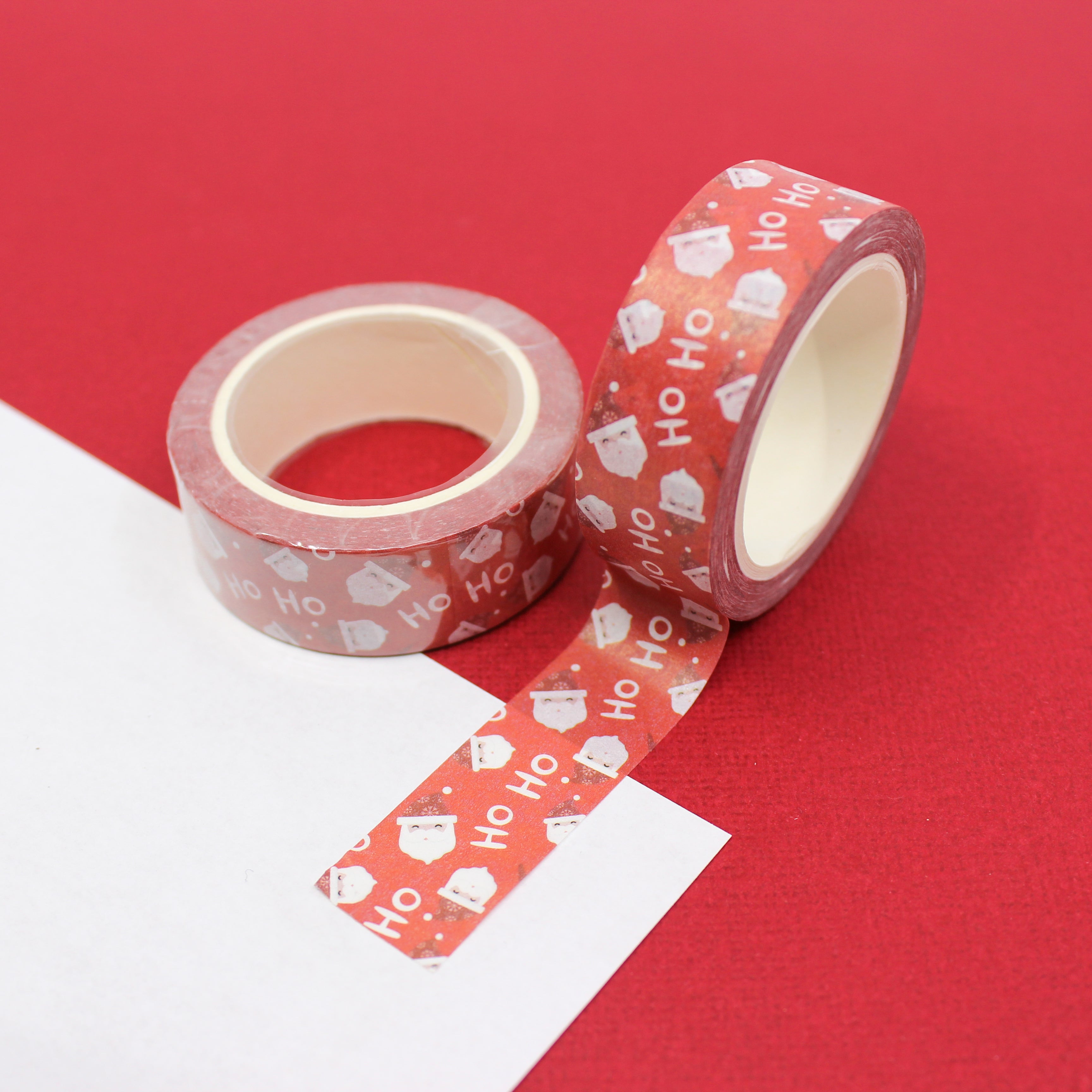 Jolly Ho Ho HO Santa Claus Washi tape from BBB Supplies Craft Shop.