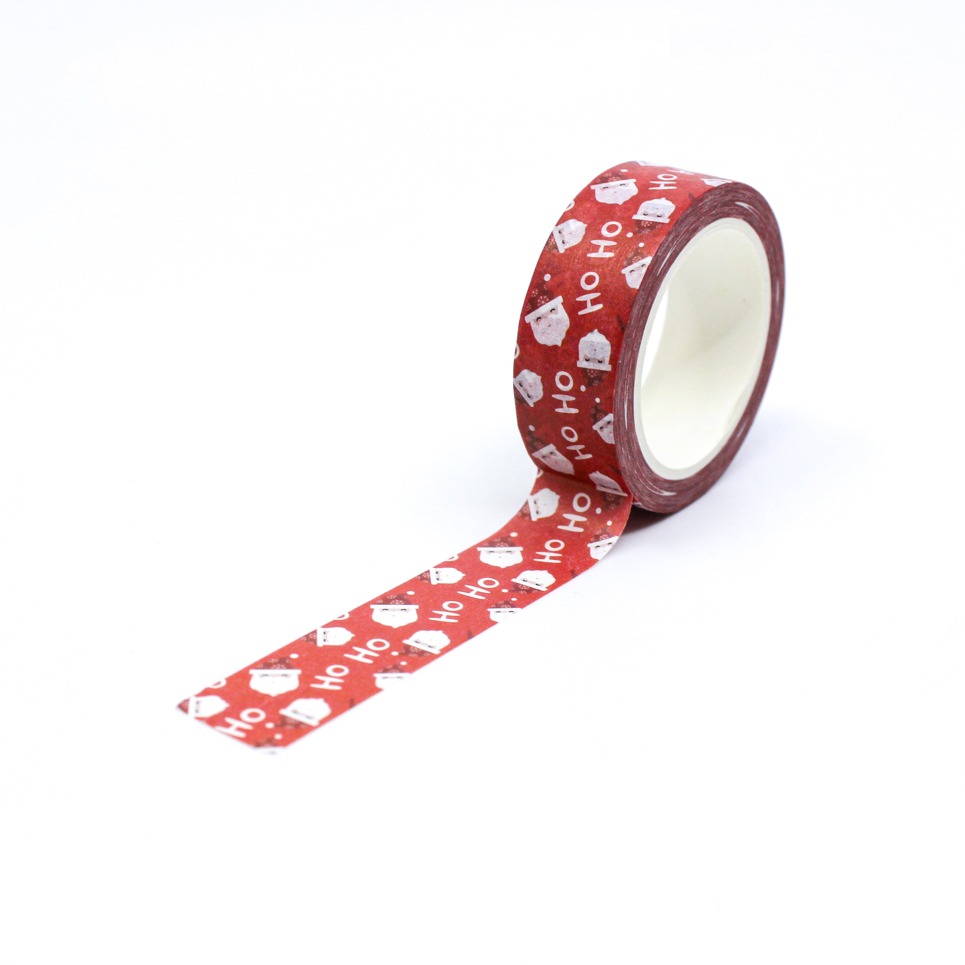 Holly Jolly Ho Ho HO Santa Claus Washi tape from BBB Supplies Craft Shop.