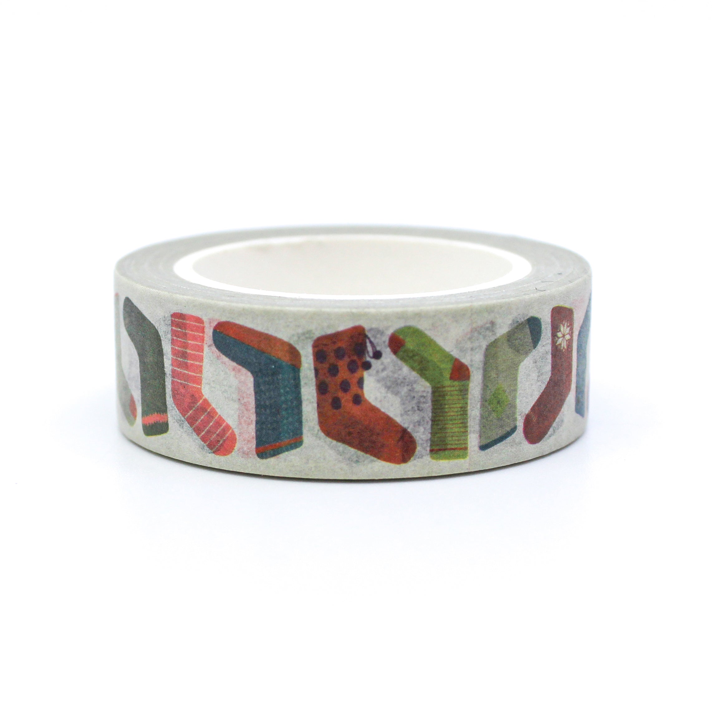 This is a collection of a variety designs and colorful stockings pattern washi tape from BBB Supplies Craft Shop
