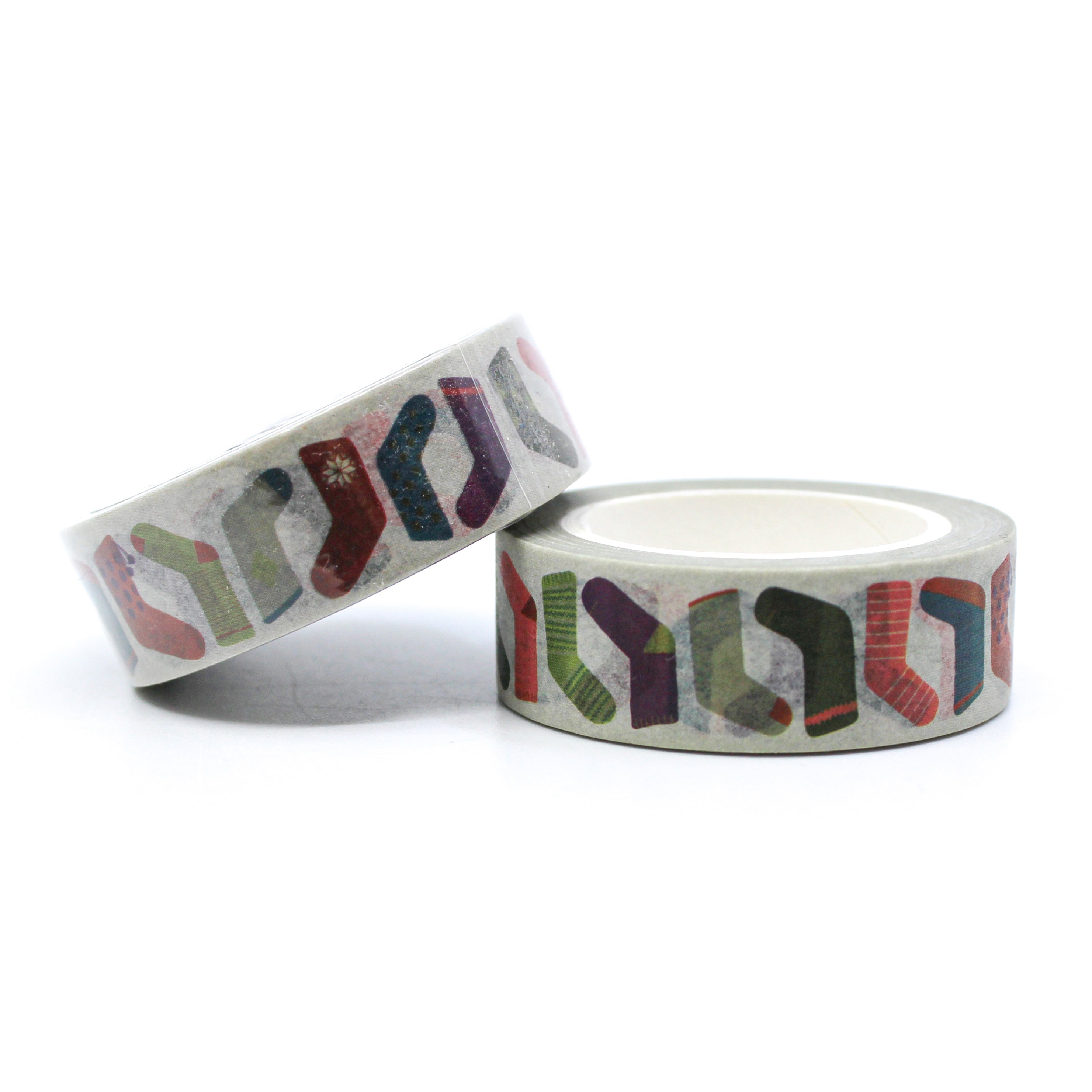 This is a decorative and fun stockings pattern washi tape for Journal Supplies, Scrapbooking washi tapes from BBB Supplies Craft Shop