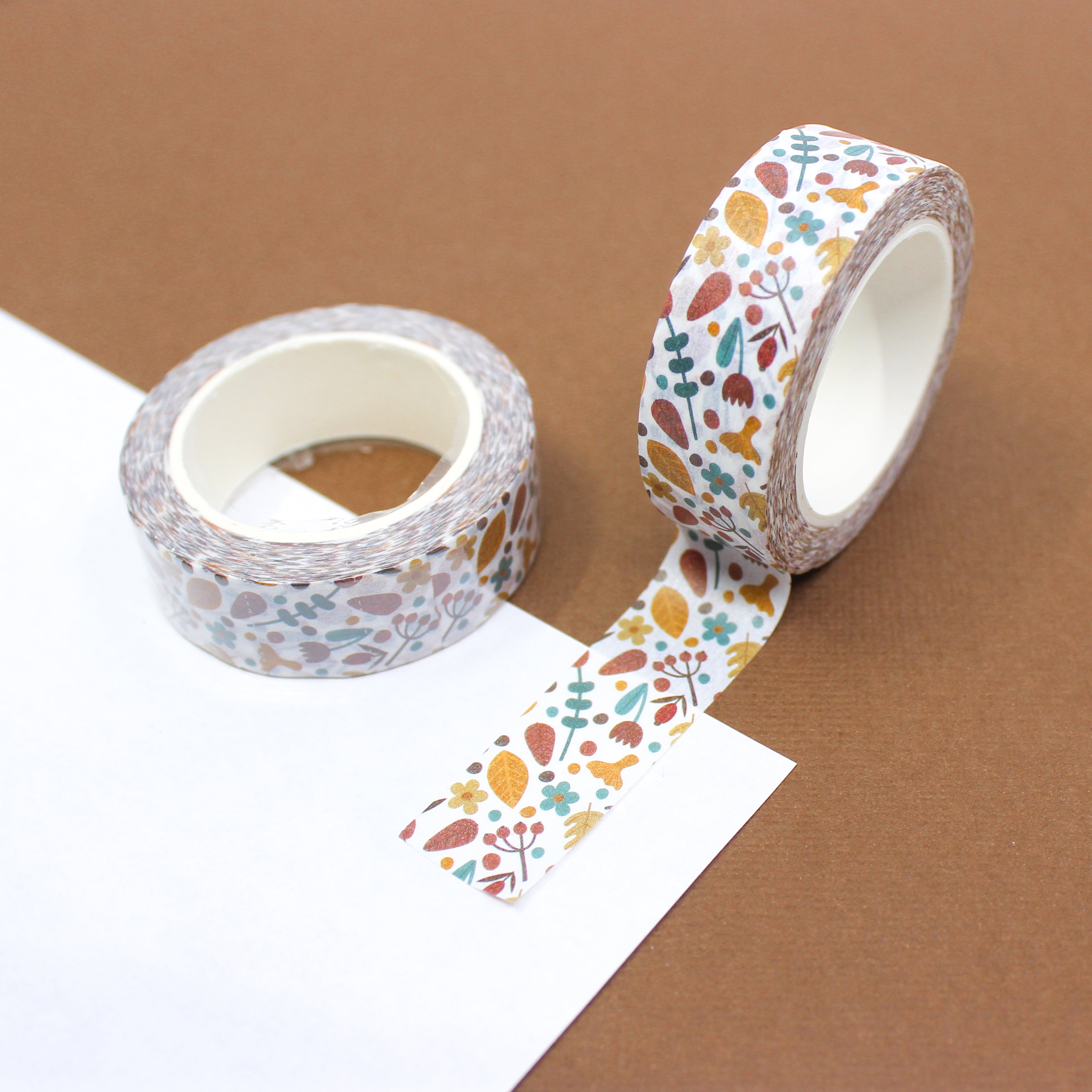 This is a cute fall leaves pattern washi tape from BBB Supplies Craft Shop