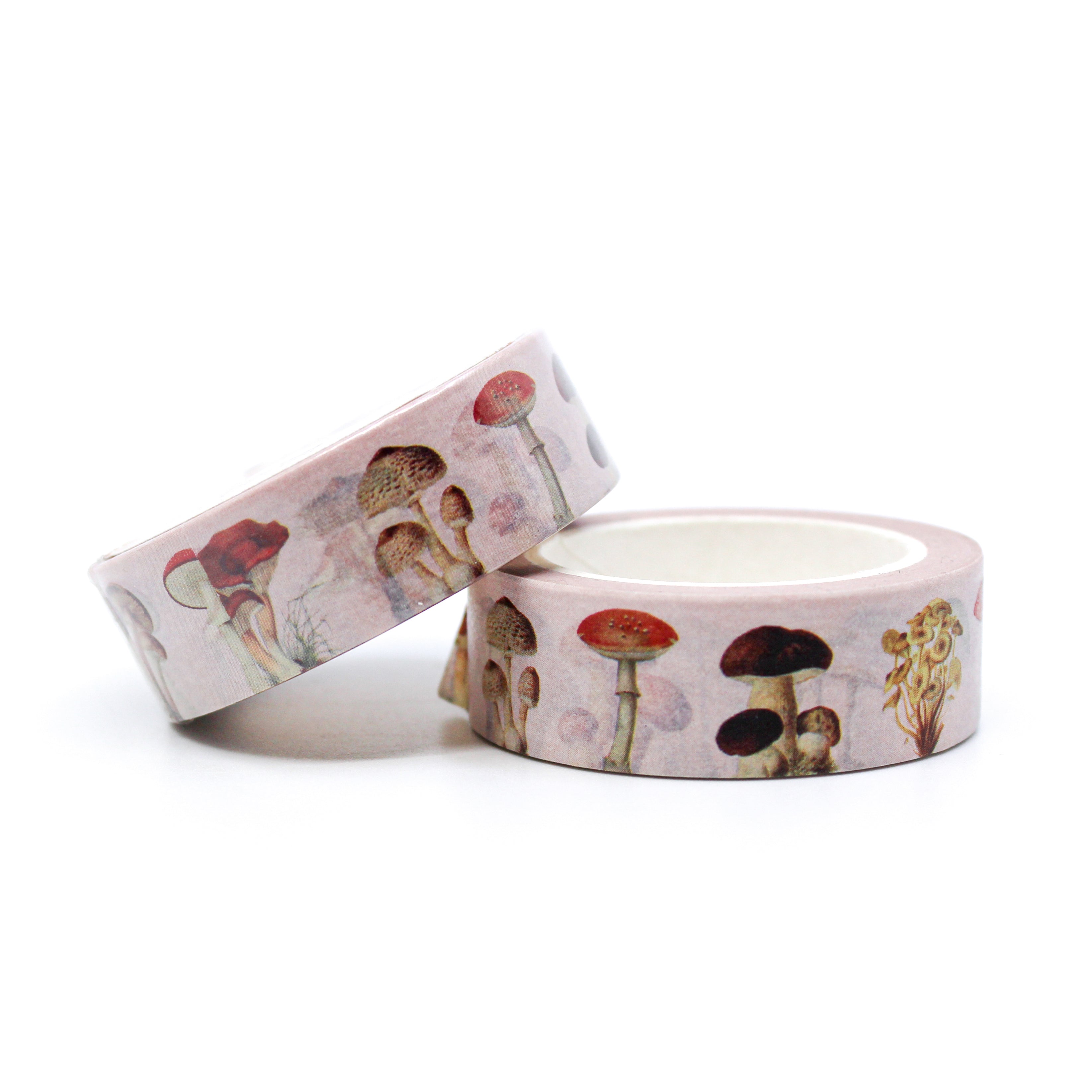 This is collection of forest whimsical mushroom themed for Journal Supplies, Scrapbooking washi tapes from BBB Supplies Craft Shop