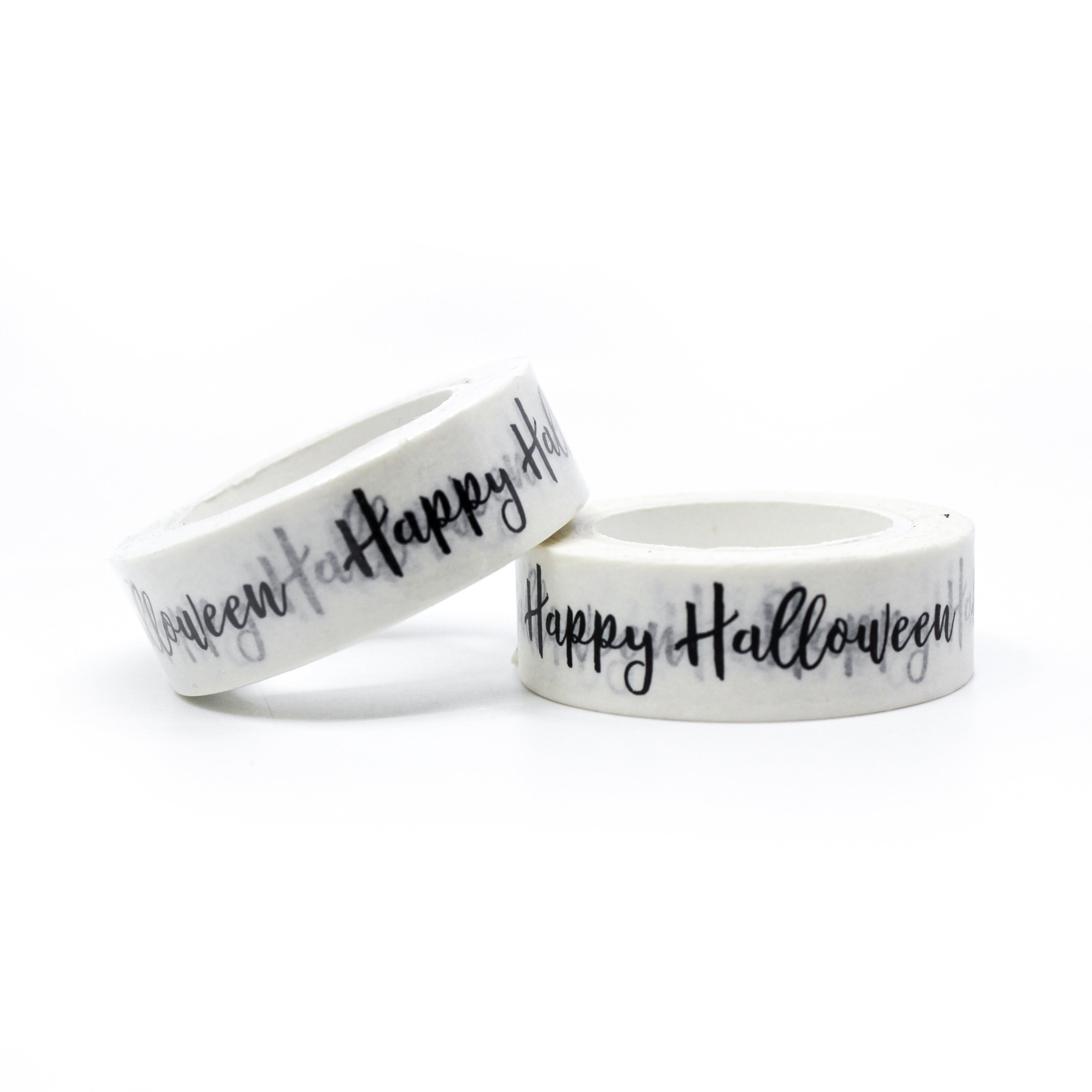 Happy Halloween Cursive Text Washi