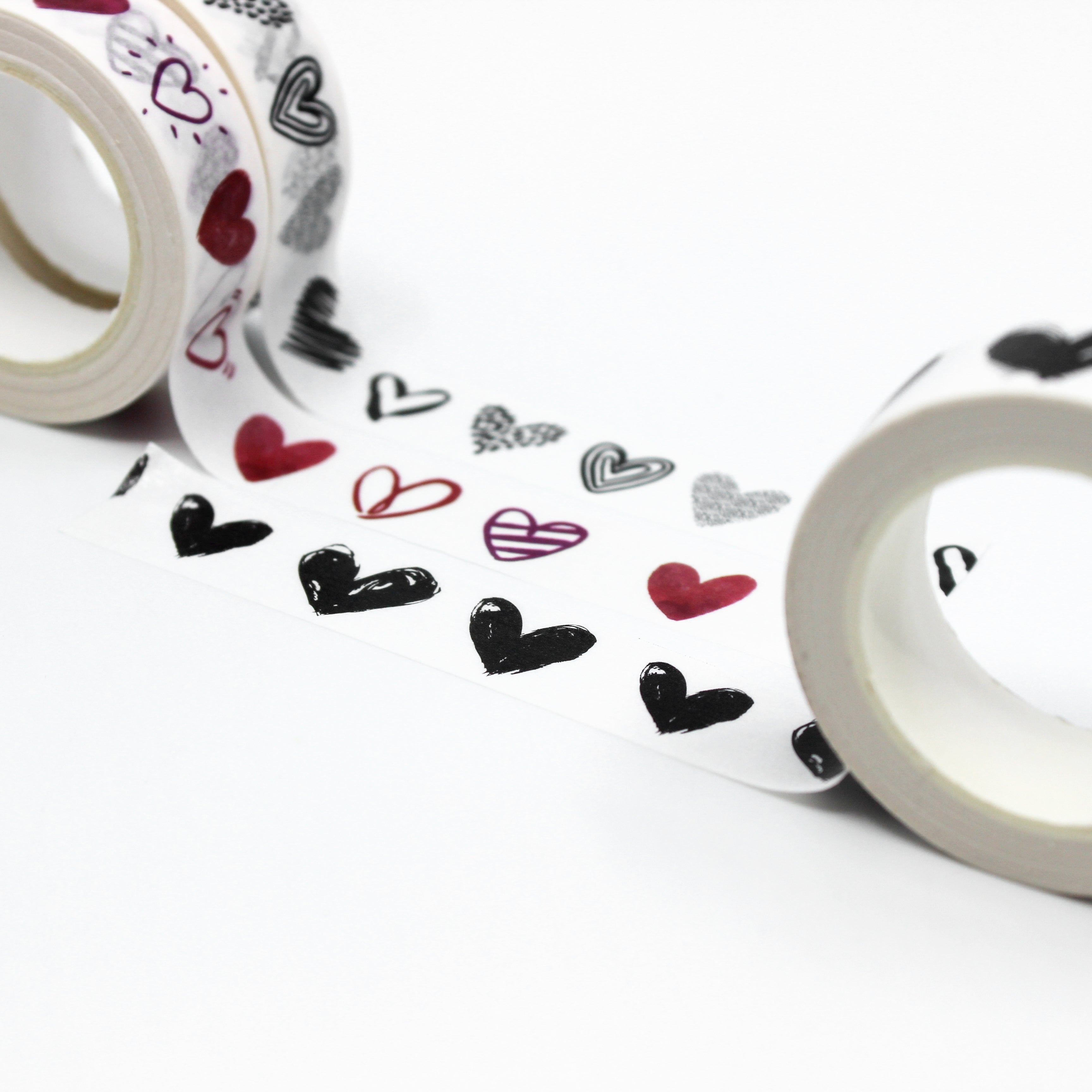 Hand Drawn Hearts Washi