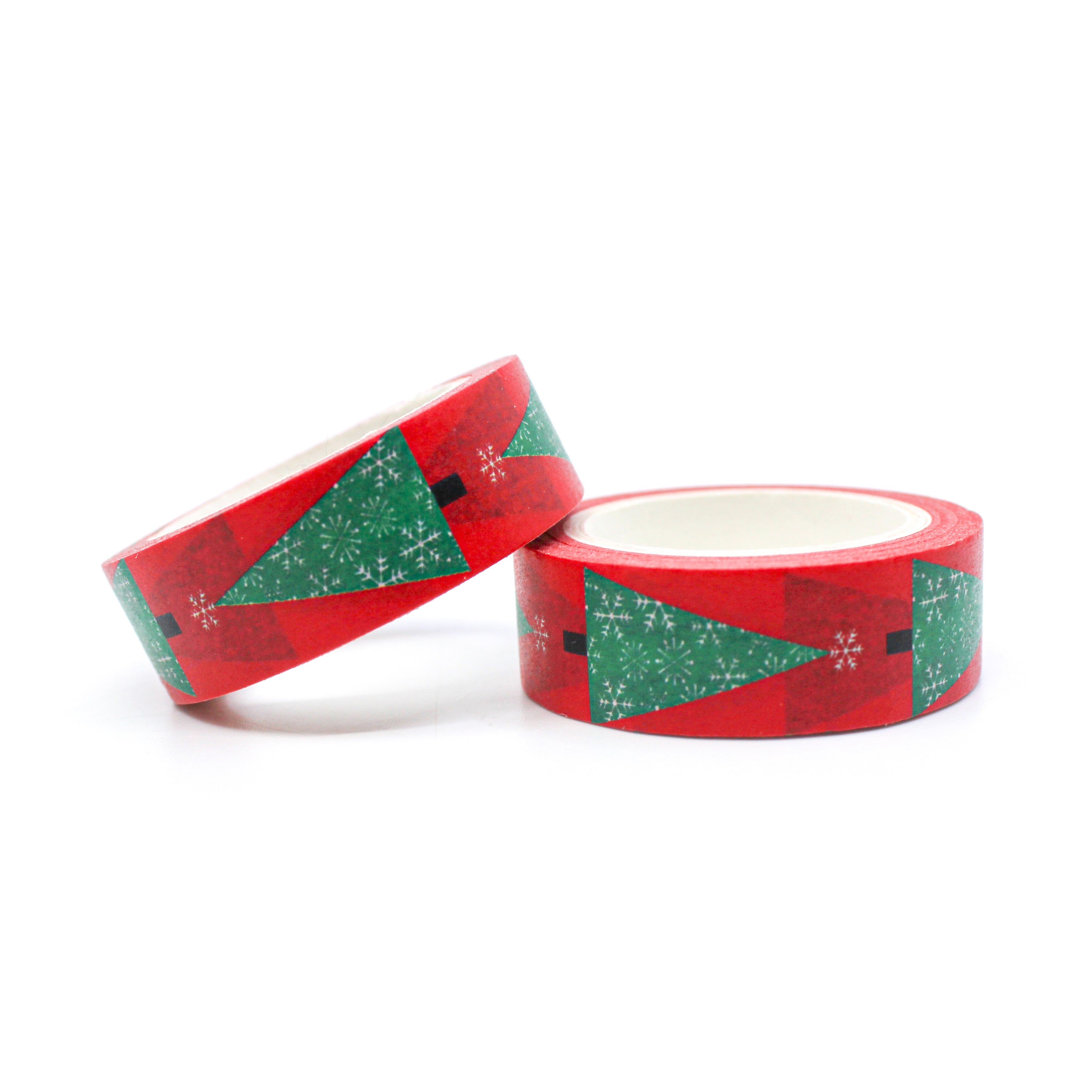 Cute modern triangle Christmas tree washi Tape.