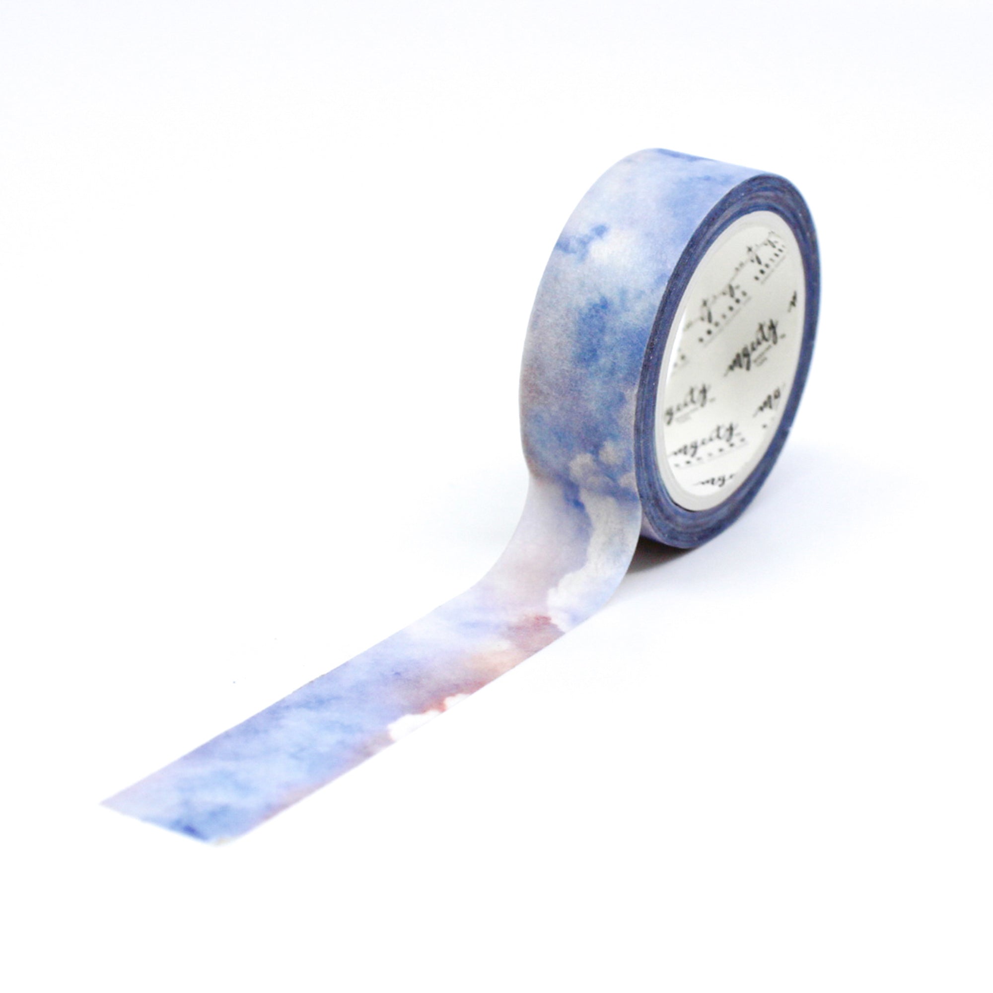 This purple sky watercolor washi tape is the perfect addition to your washi collection. This tape resembles a cloudy sky at sunrise. The simplicity of the pattern is perfect for accenting and matching any project's theme while adding a beautiful and interesting pattern. This tape is from BBB Supplies Craft Shop