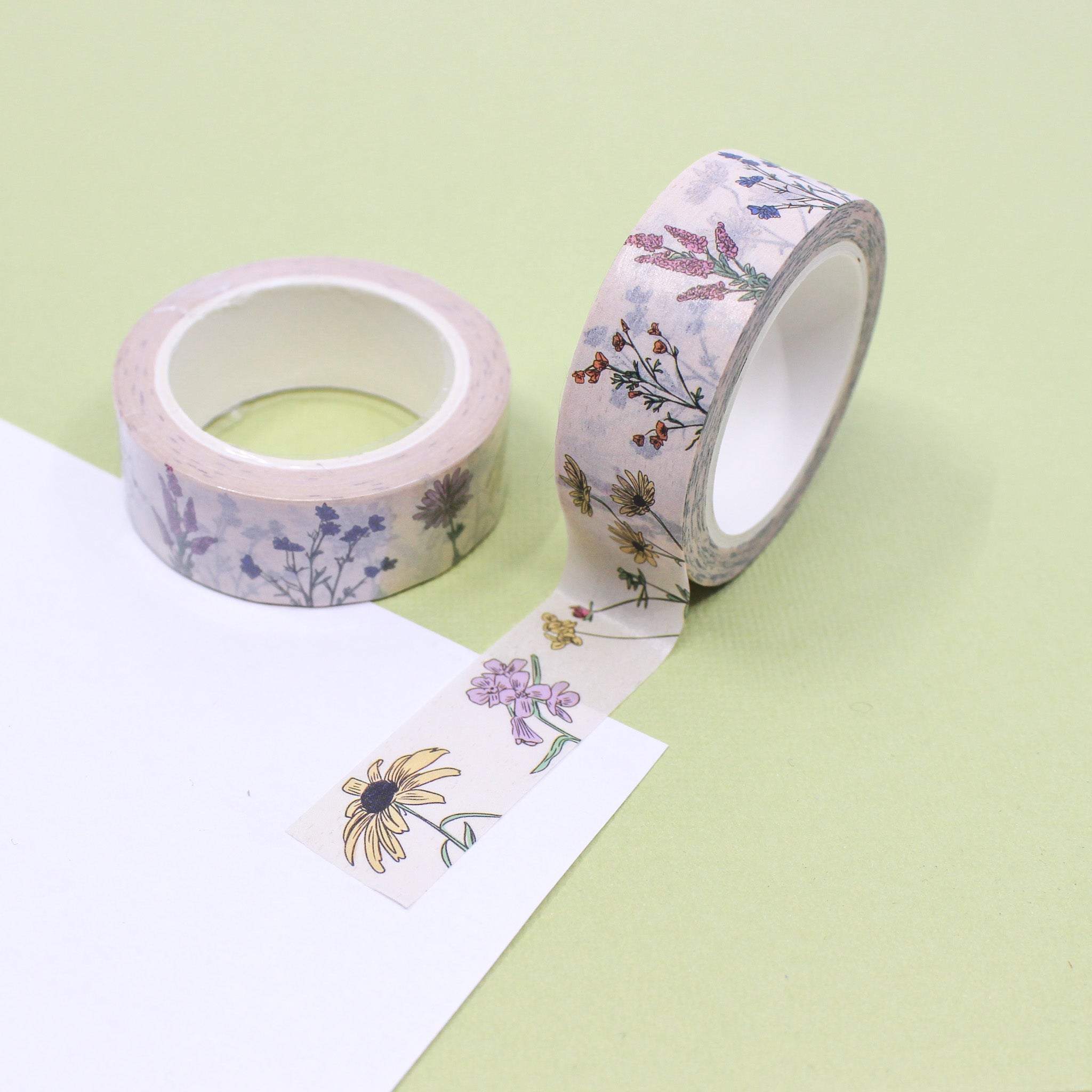 This is a vintage botanical florals pattern washi tape from BBB Supplies Craft Shop