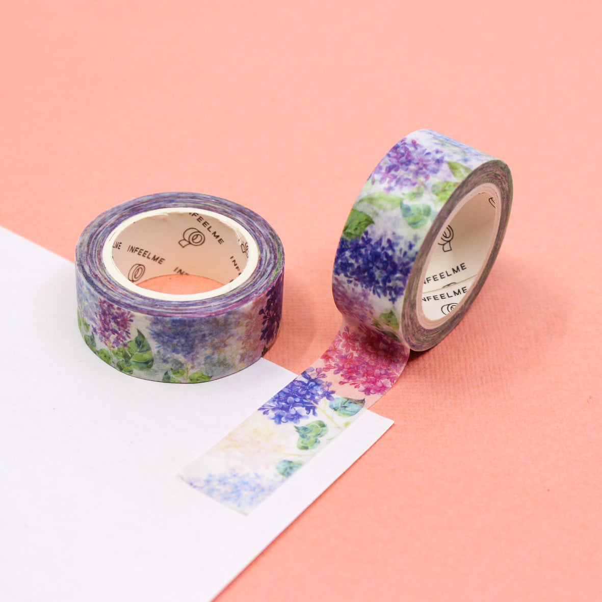 This pretty purple hydrangea flower tape is a vibrant floral pattern that is perfect for your BUJO and craft projects. Spring is in the air with this gorgeous tape from BBB Supplies Craft Shop.