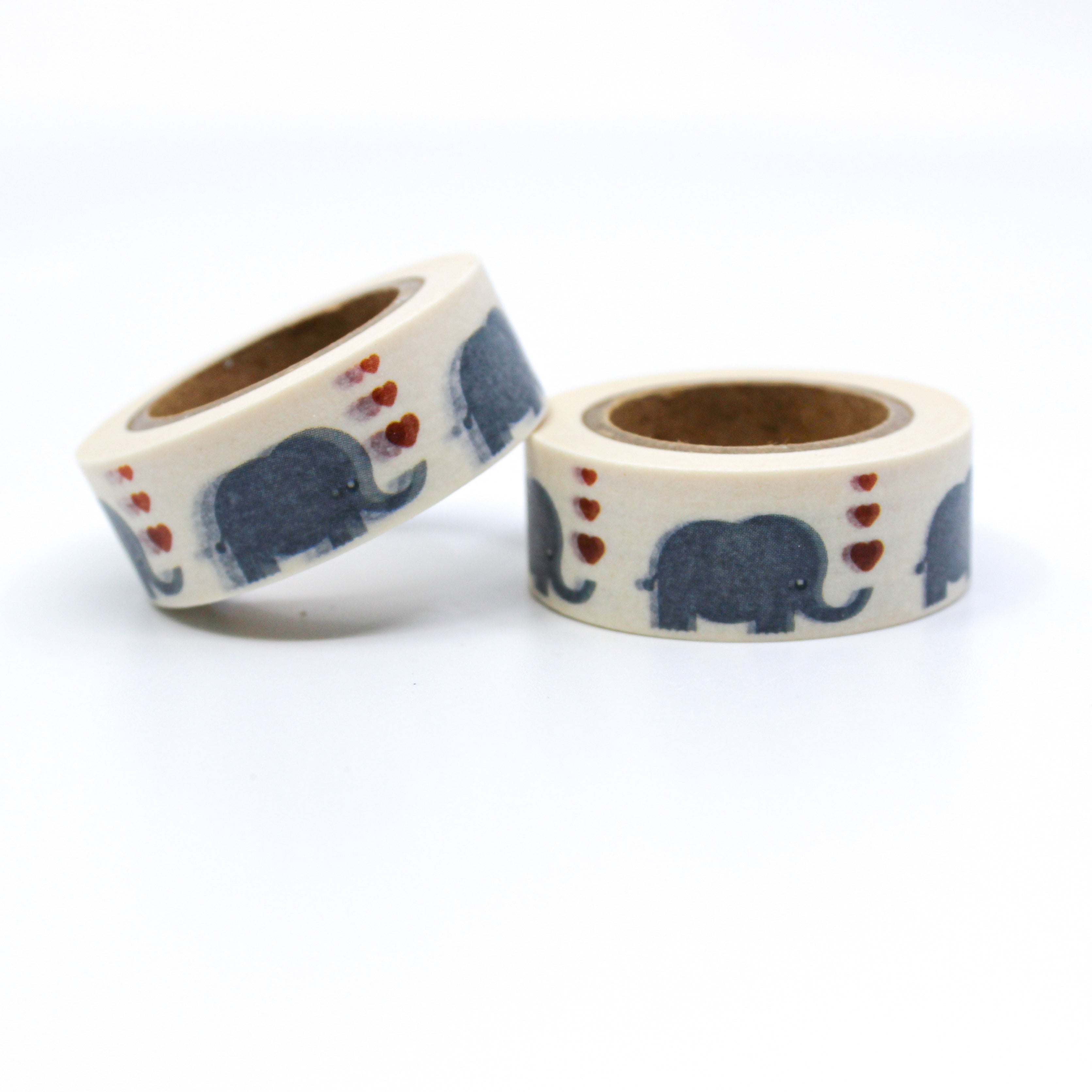 This is a graphic of grey elephants pattern for Journal Supplies, Scrapbooking washi tapes from BBB Supplies Craft Shop