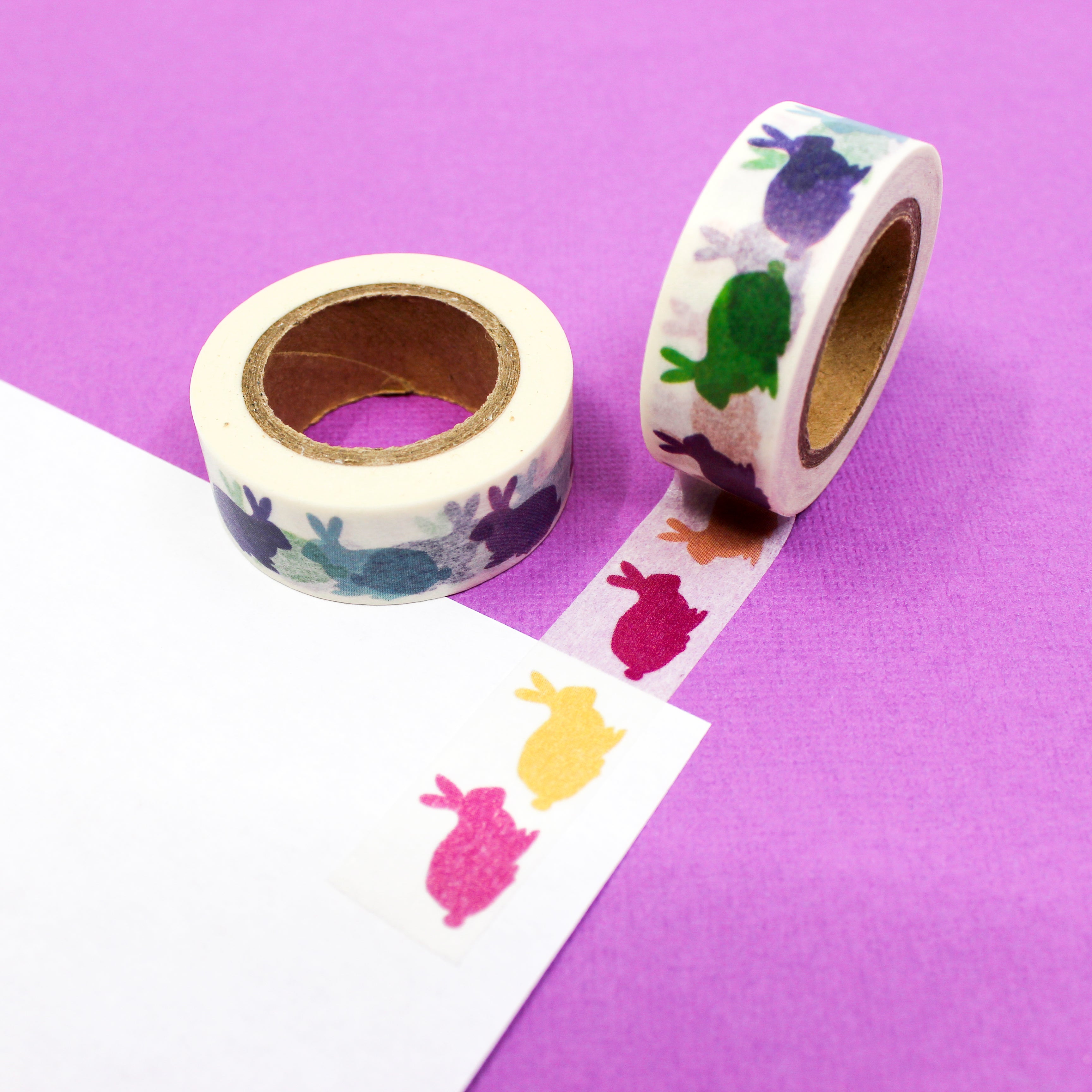 This is a colorful rabbits washi tape from BBB Supplies Craft Shop