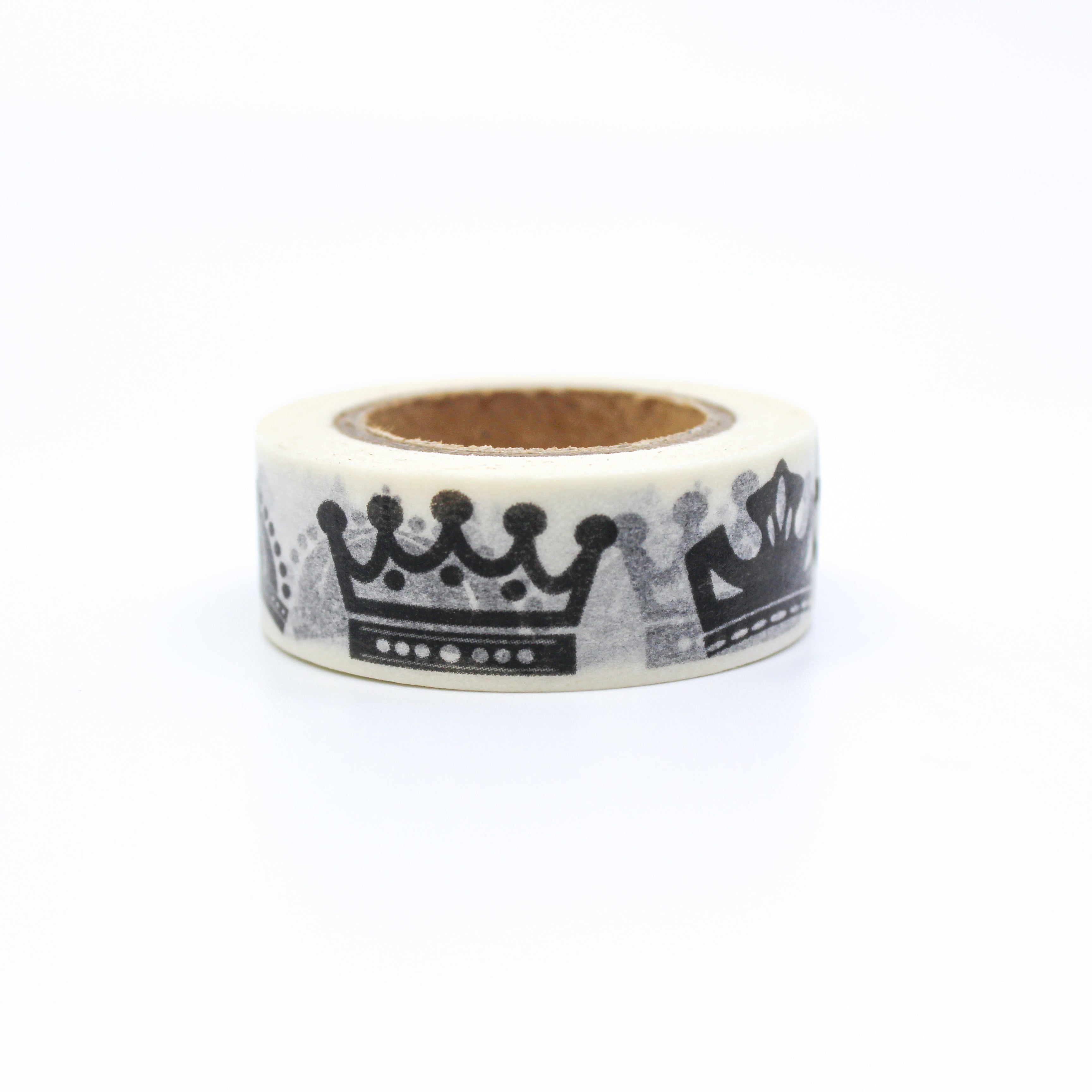 This is a cute your highness black crown washi tape from BBB Supplies Craft Shop