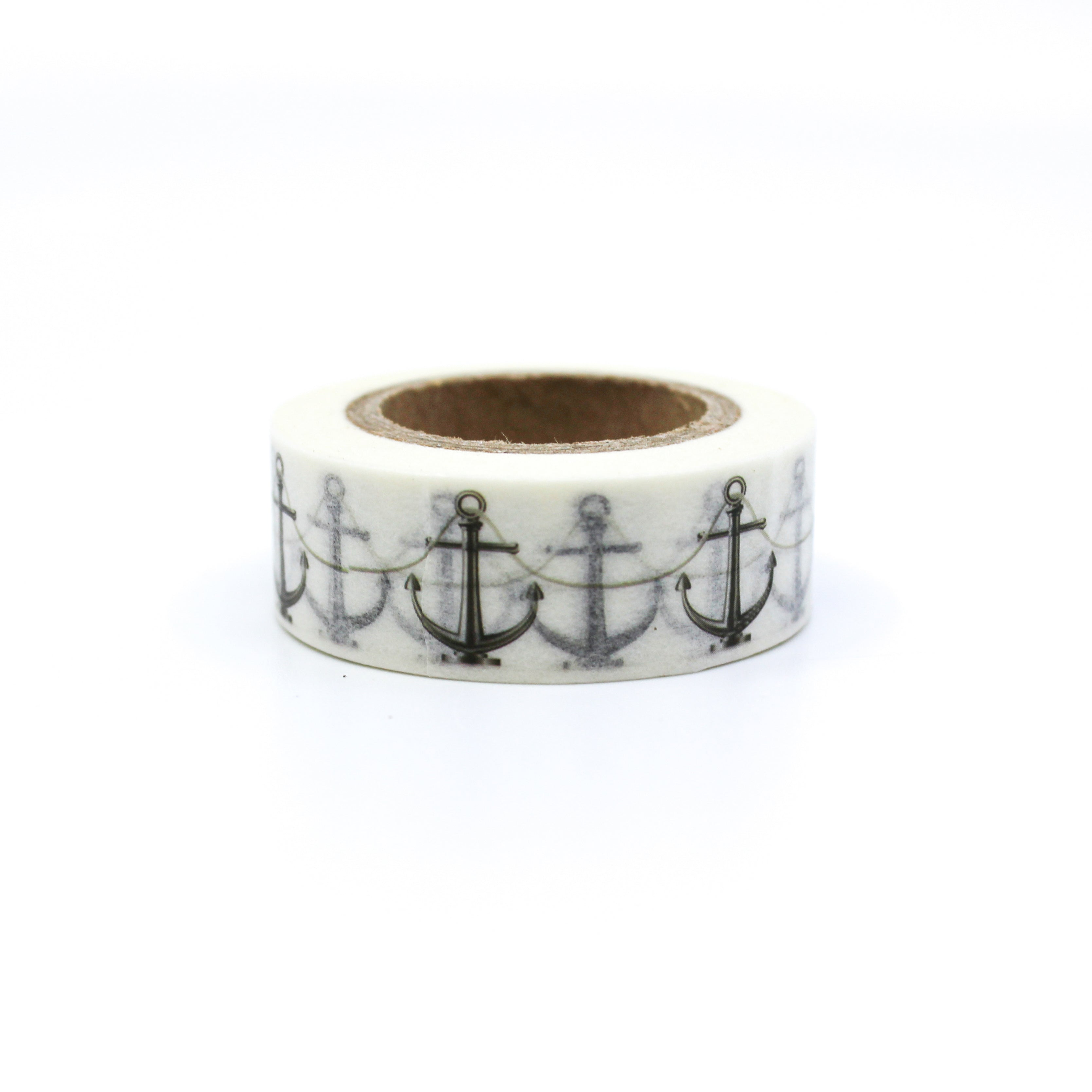 This is a cute black sailor washi, anchor washi tape from BBB Supplies Craft Shop