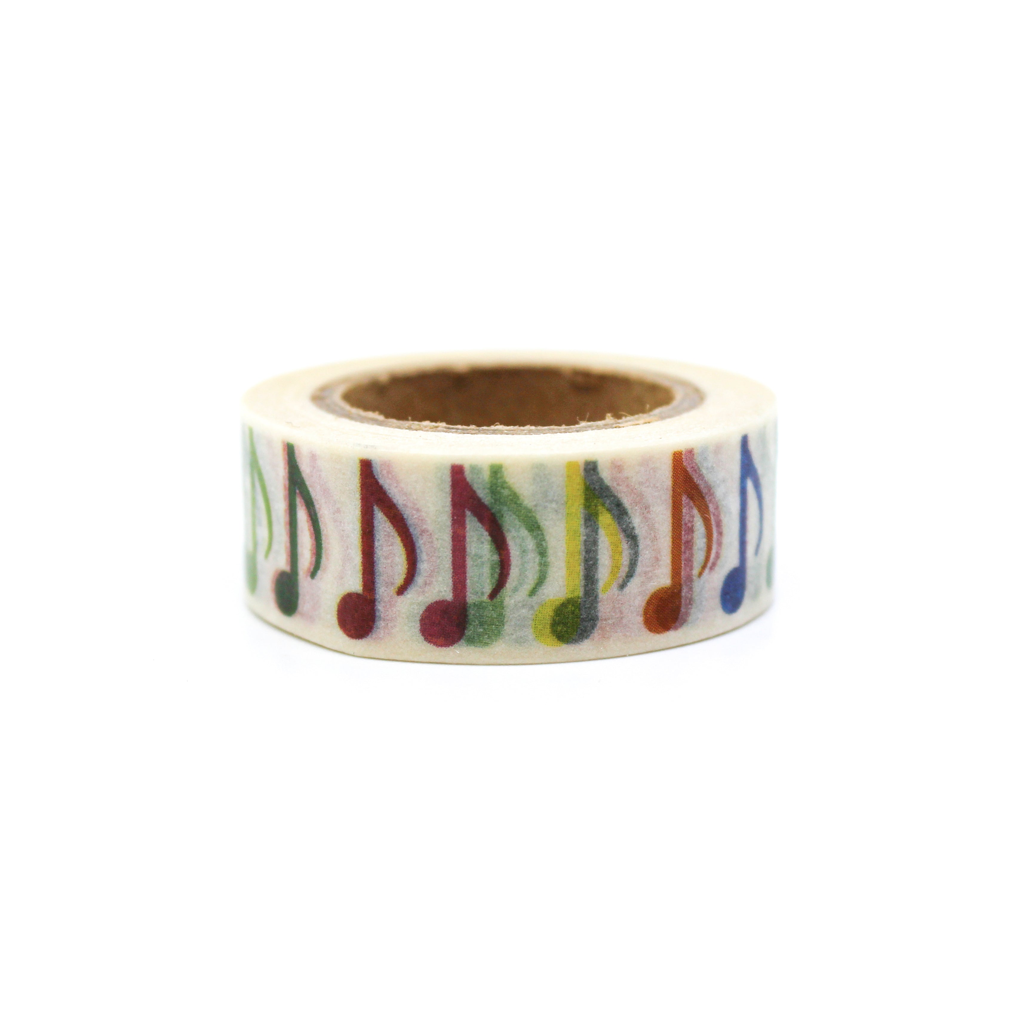 This is an eight notes pattern with white background washi tape from BBB Supplies Craft Shop