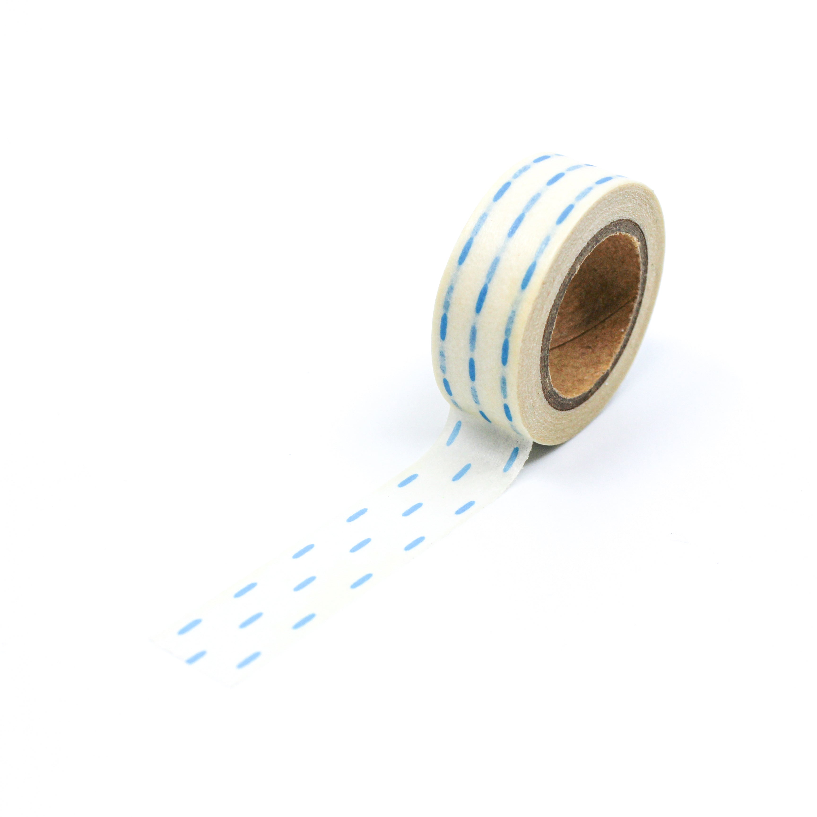Blue Dashed Lines Washi