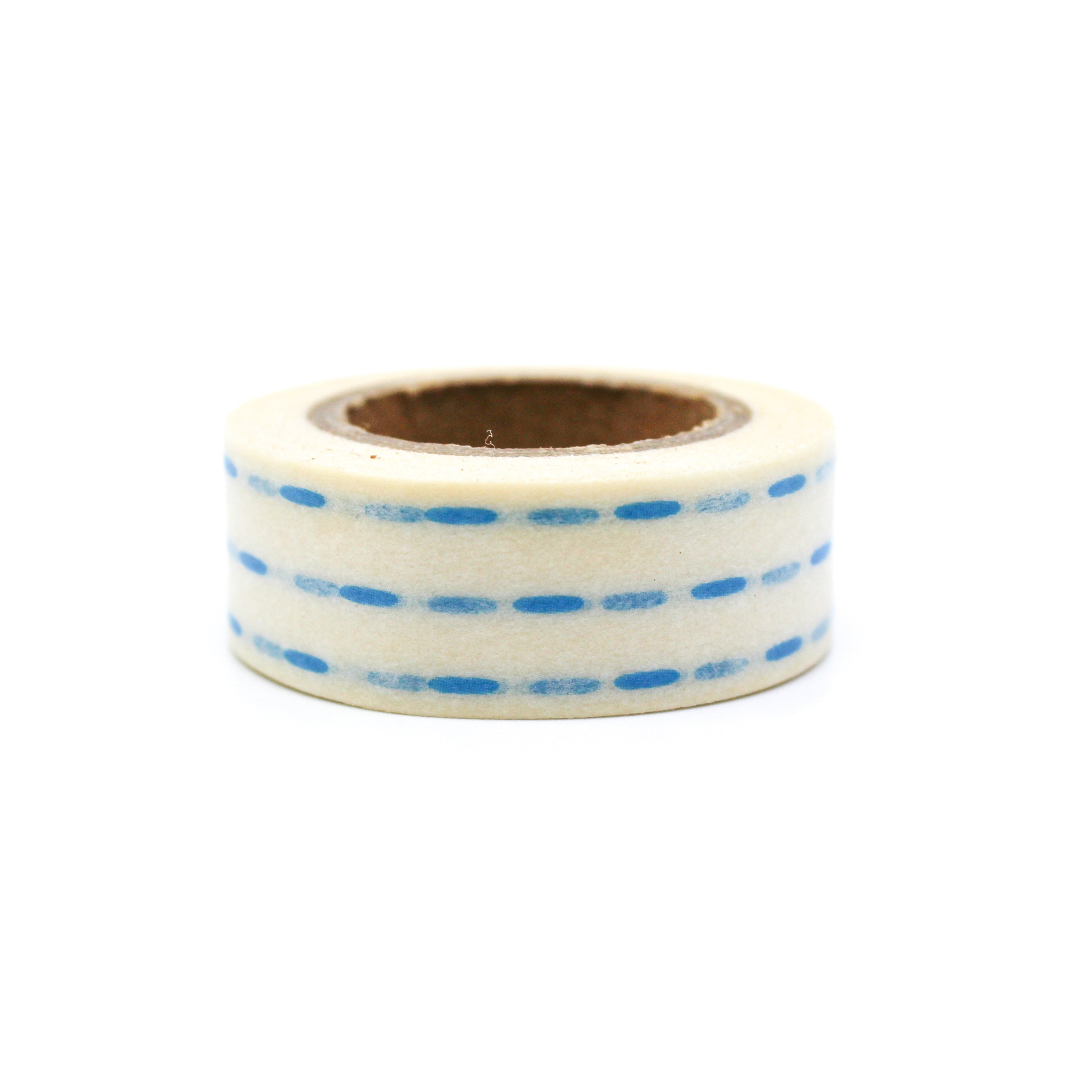 Blue Dashed Lines Washi