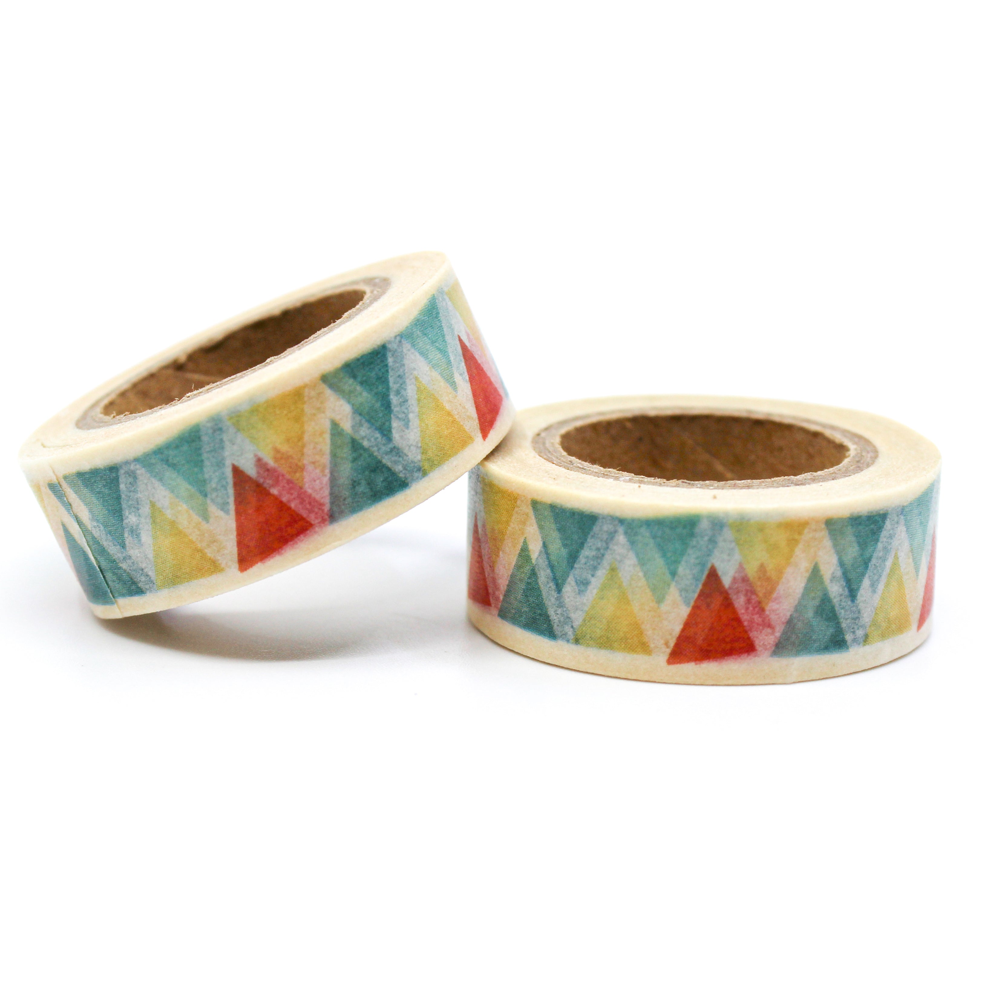 This is a fun triangle pattern for Journal Supplies, Scrapbooking washi tapes from BBB Supplies Craft Shop