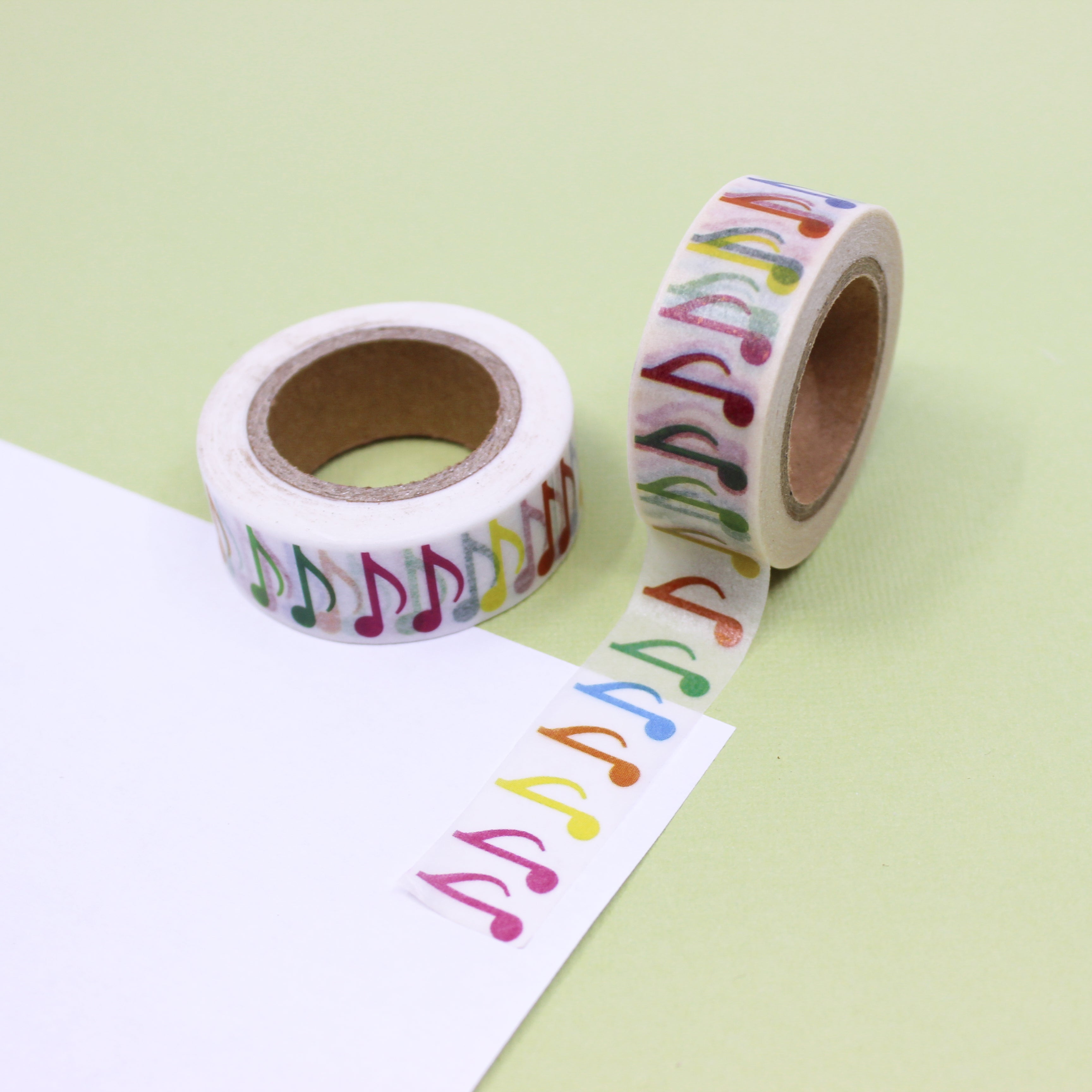 This is an eight note pattern washi tape from BBB Supplies Craft Shop