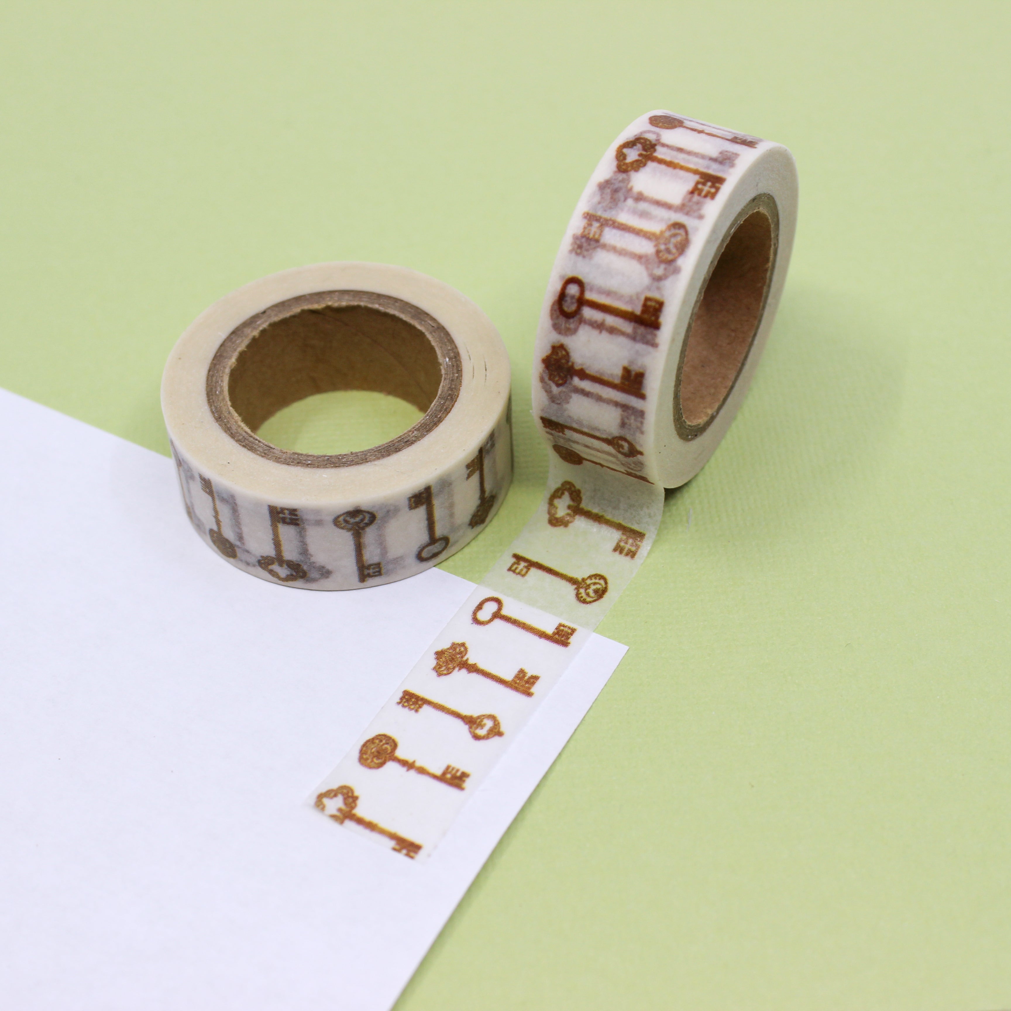 This is golden keys view themed washi tape from BBB Supplies Craft Shop