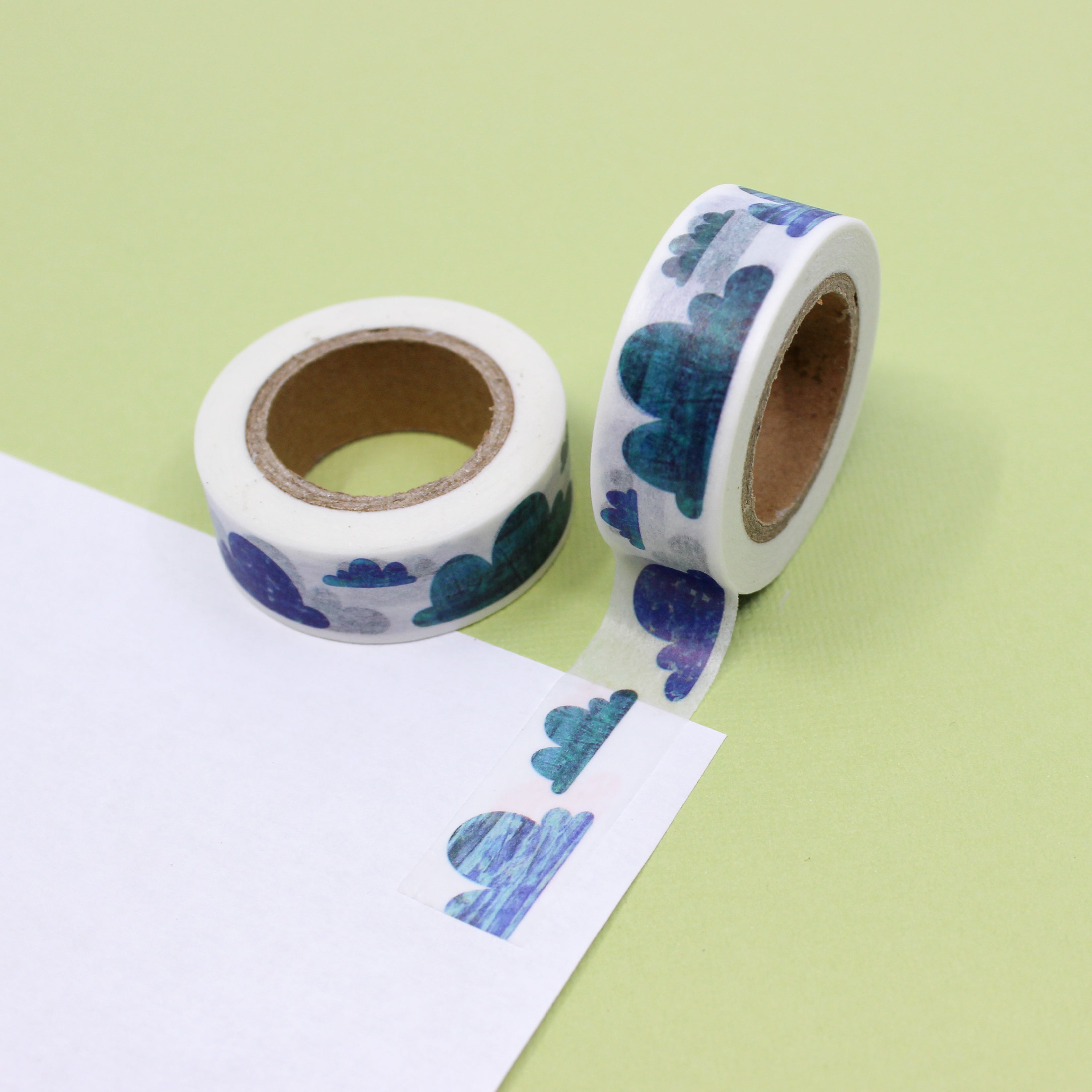 This is a blue clouds view themed washi tape from BBB Supplies Craft Shop