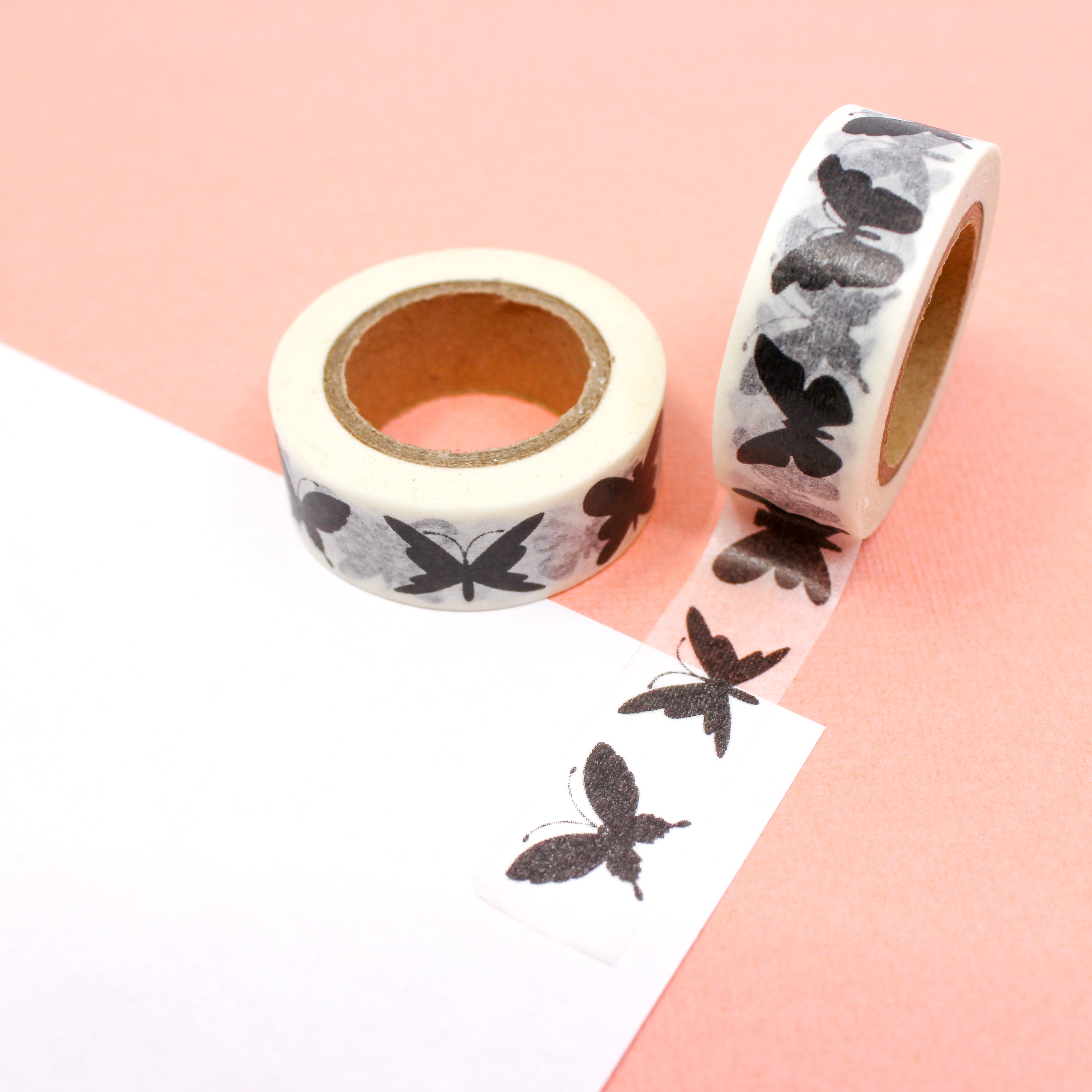 This is a black butterflies washi tape from BBB Supplies Craft Shop