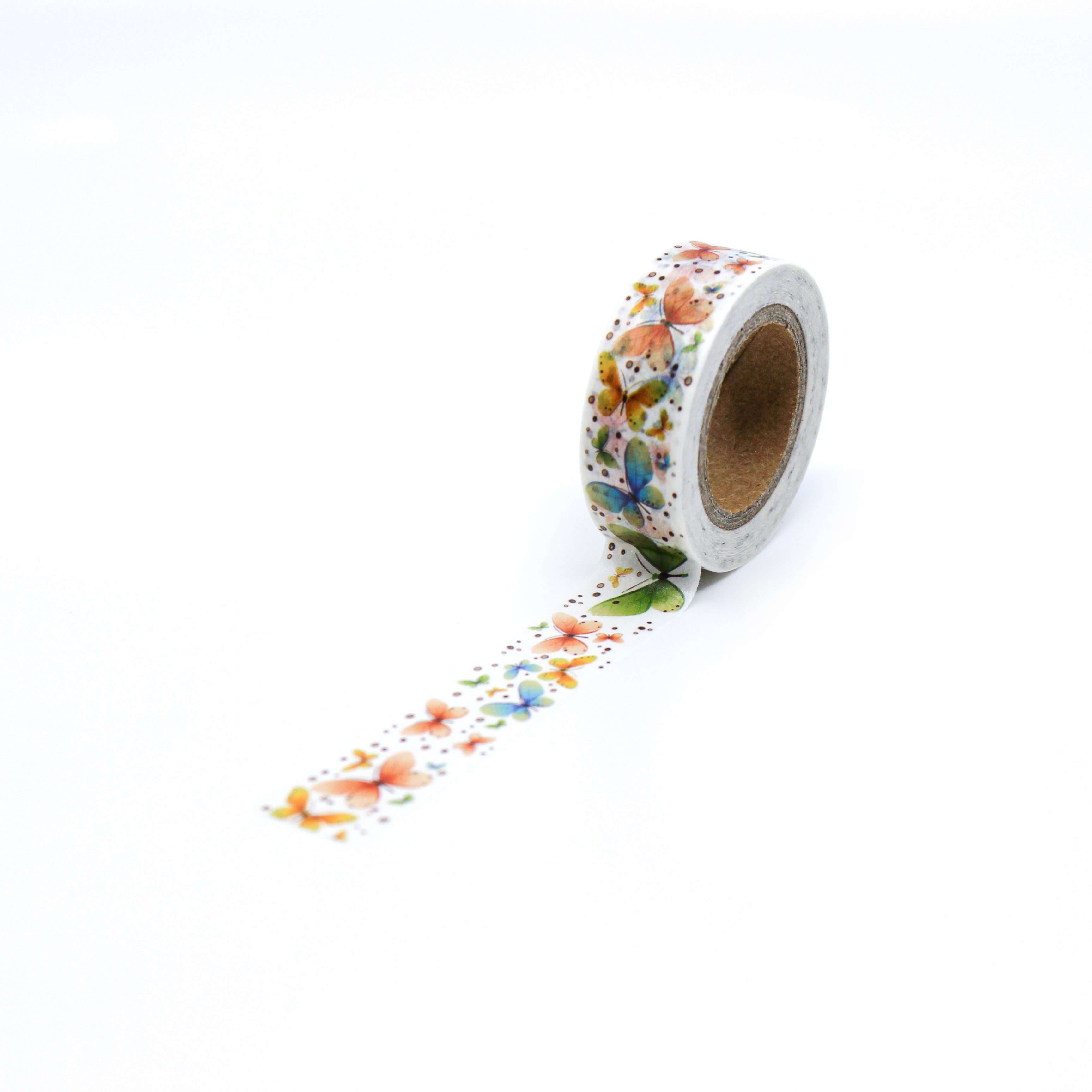 This is a full pattern repeat view of insects and bugs like colorful butterfly Washi Tape from BBB Supplies Craft Shop