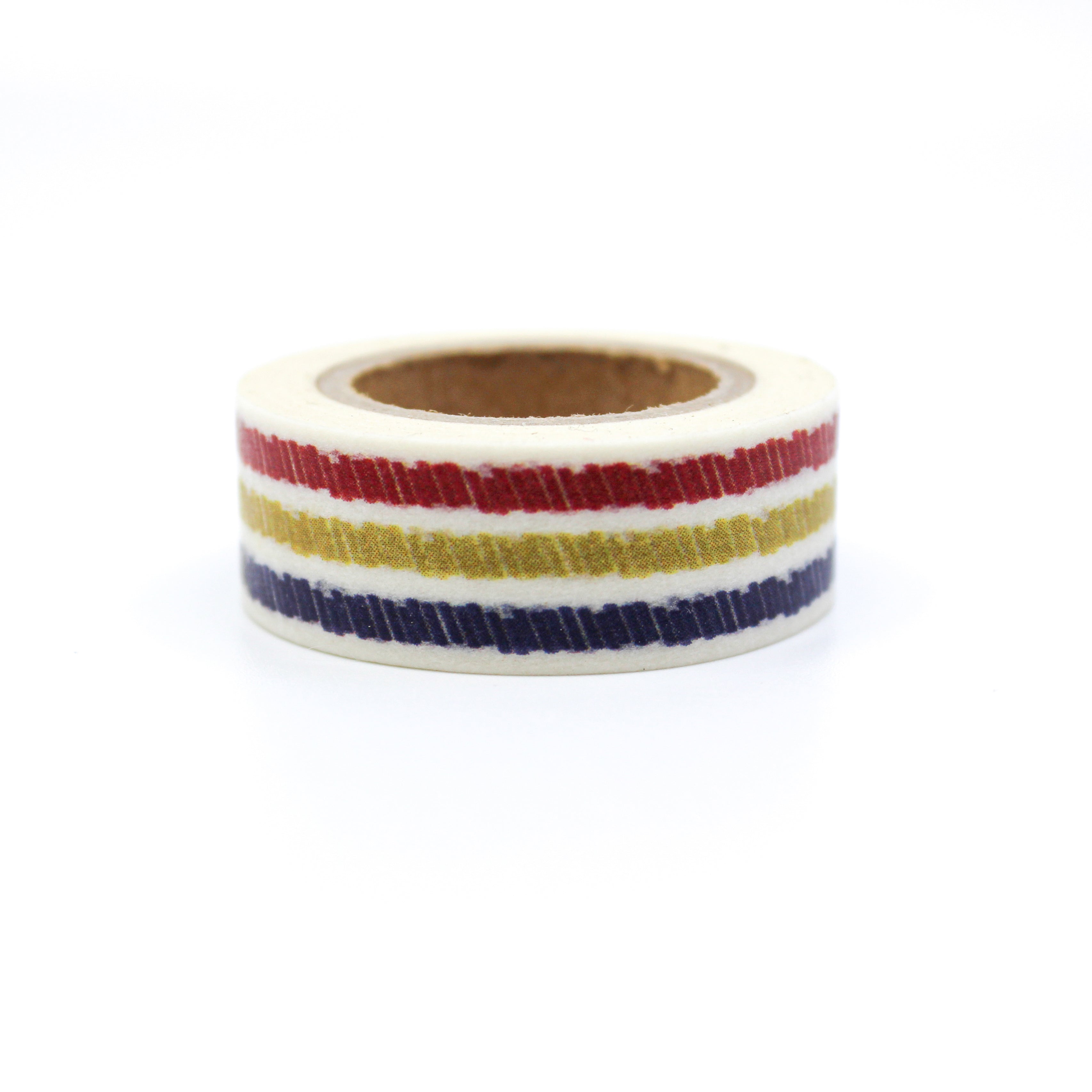 This is a colorful crayon stripe washi tapes from BBB Supplies Craft Shop
