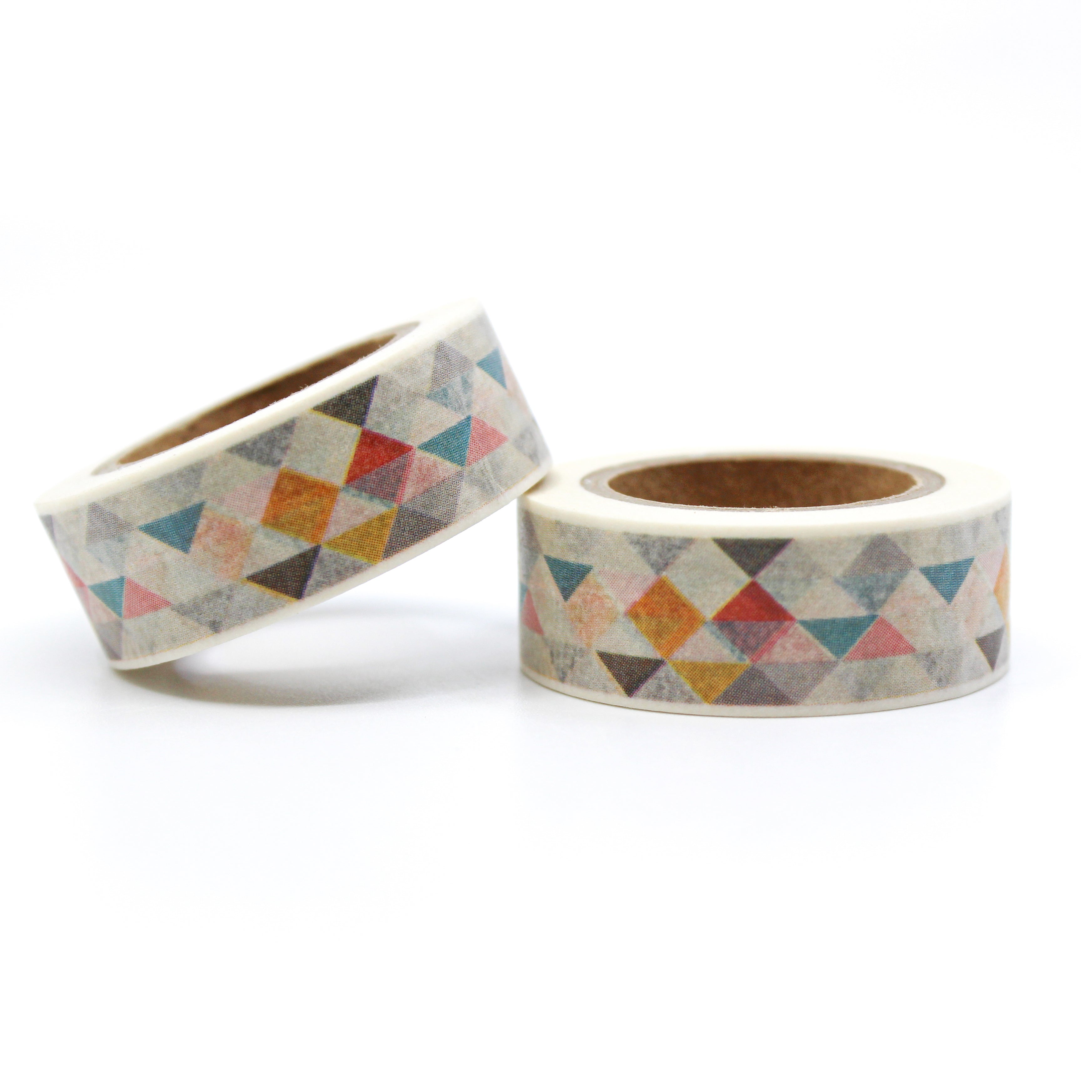 This is a modern geometric bauhaus style for Journal Supplies, Scrapbooking washi tapes from BBB Supplies Craft Shop