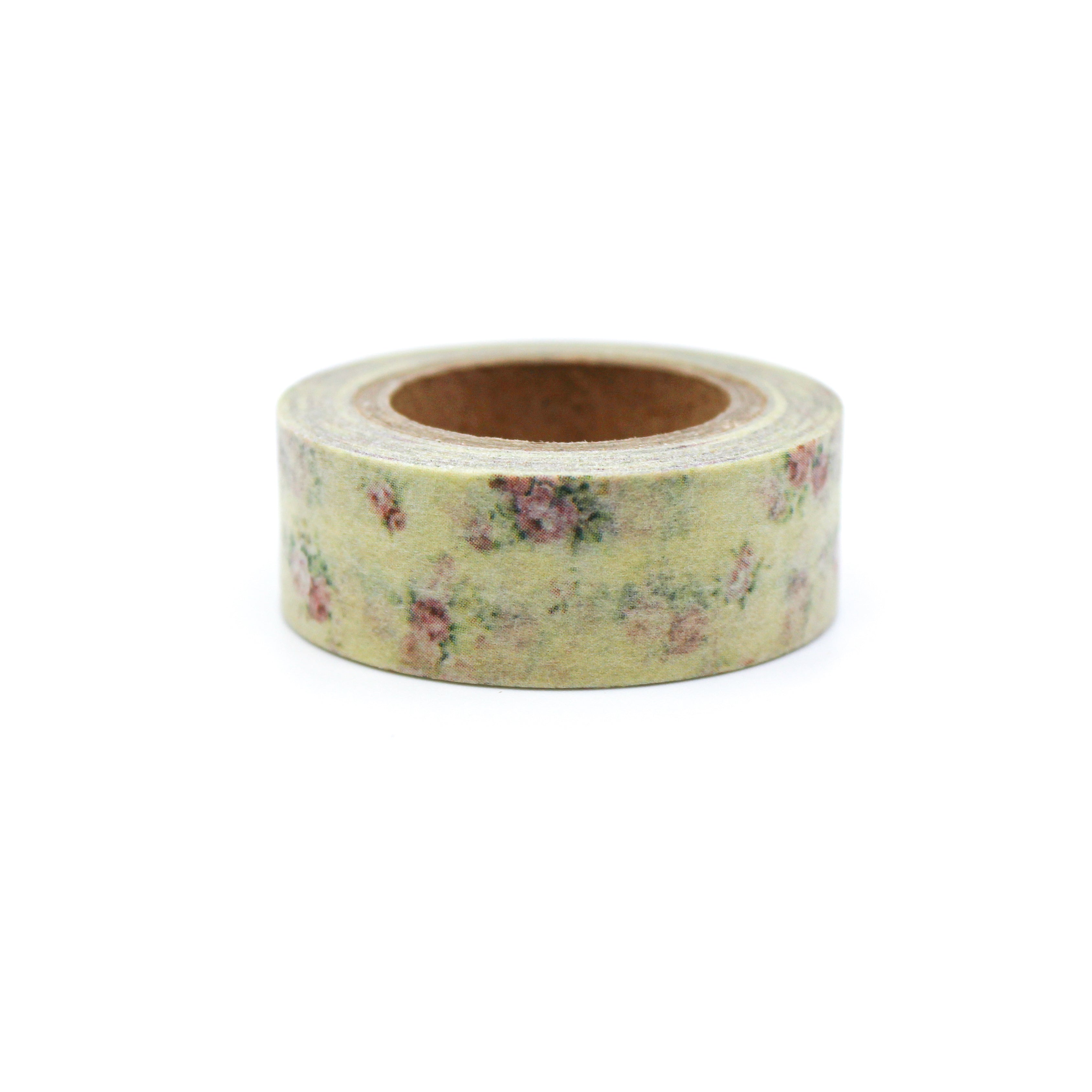 This is a beautiful vintage flowery design with cream background washi tapes from BBB Supplies Craft Shop