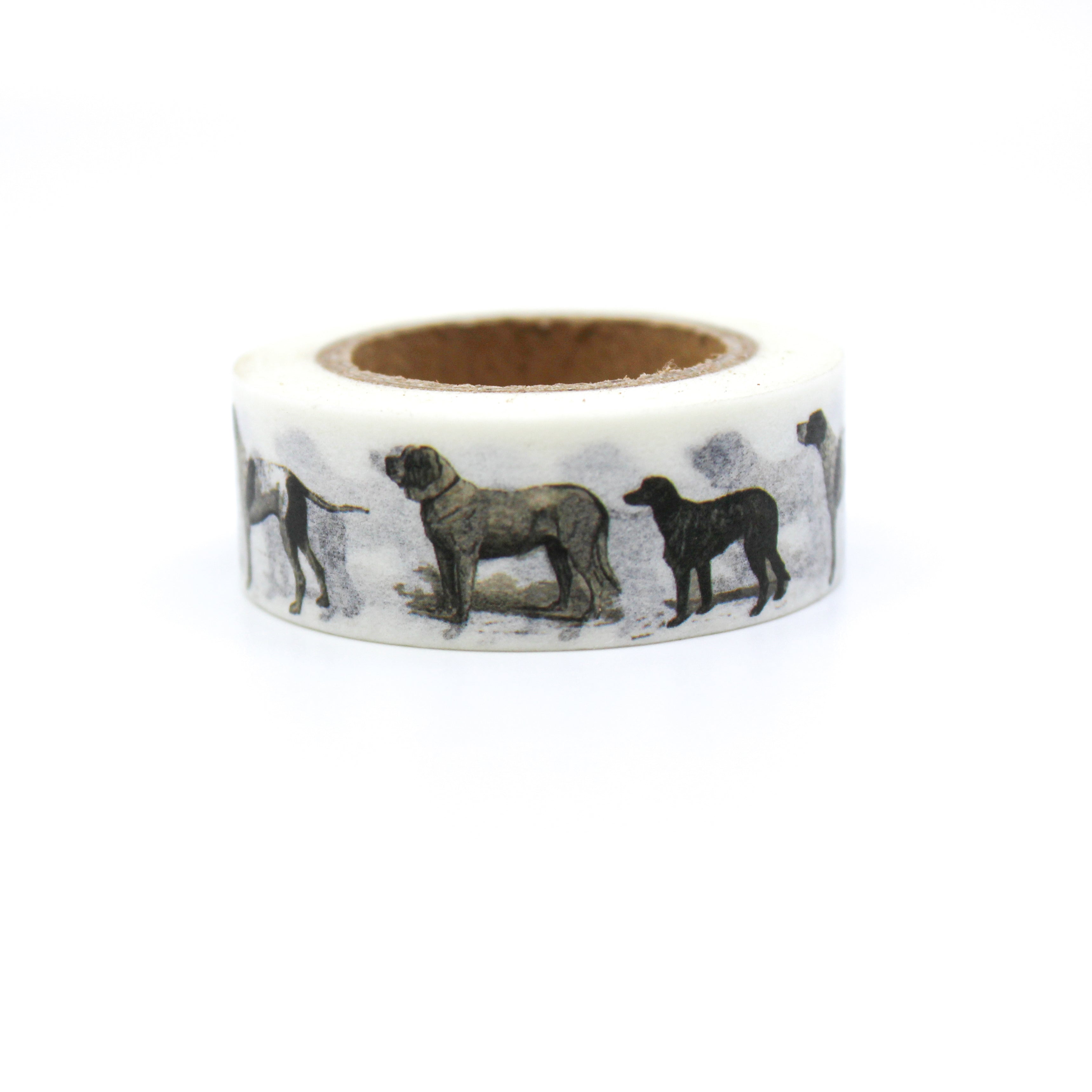 This is a collection of dogs in a white background washi tapes from BBB Supplies Craft Shop