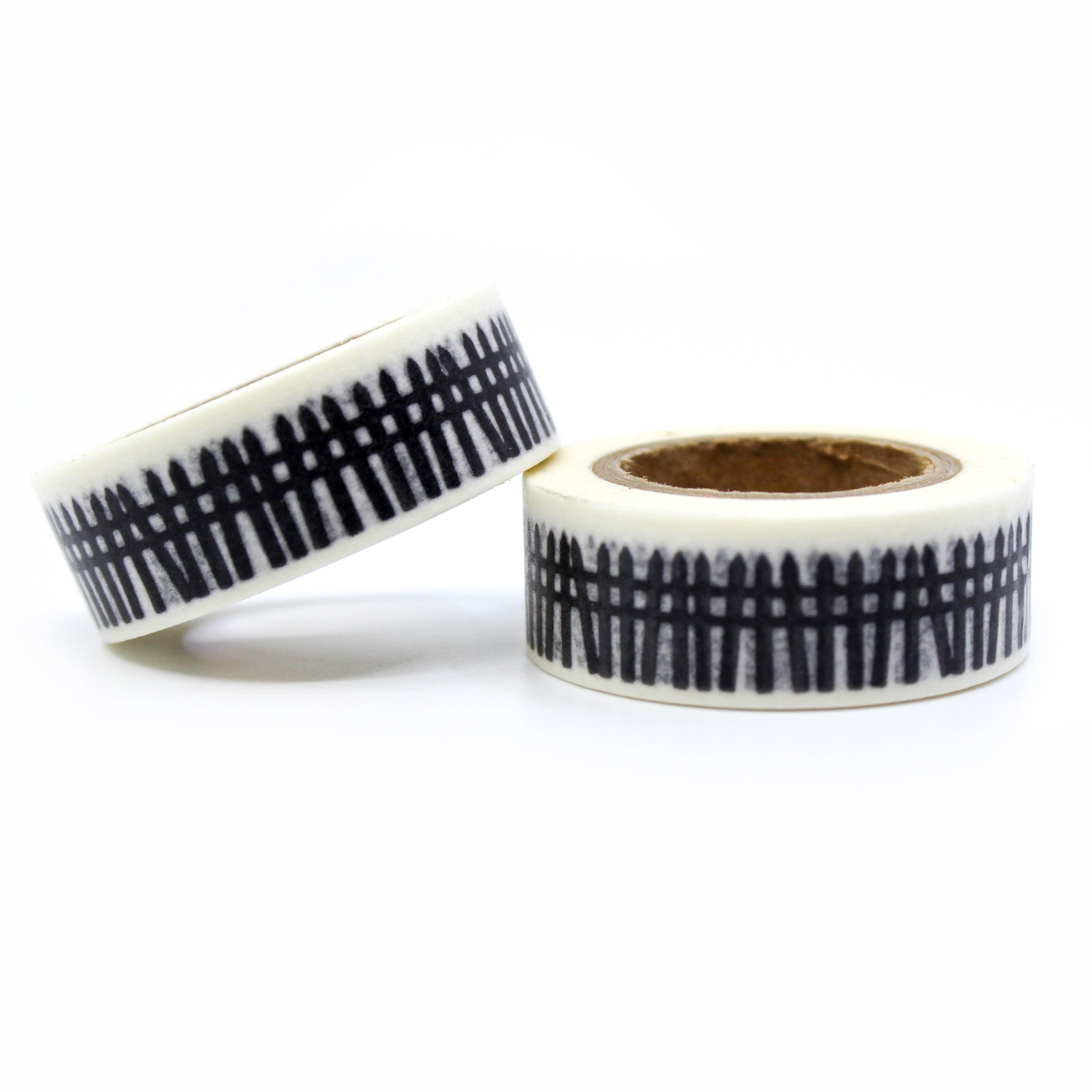 This is a vertical and horizontal black fence for Journal Supplies, Scrapbooking washi tapes from BBB Supplies Craft Shop