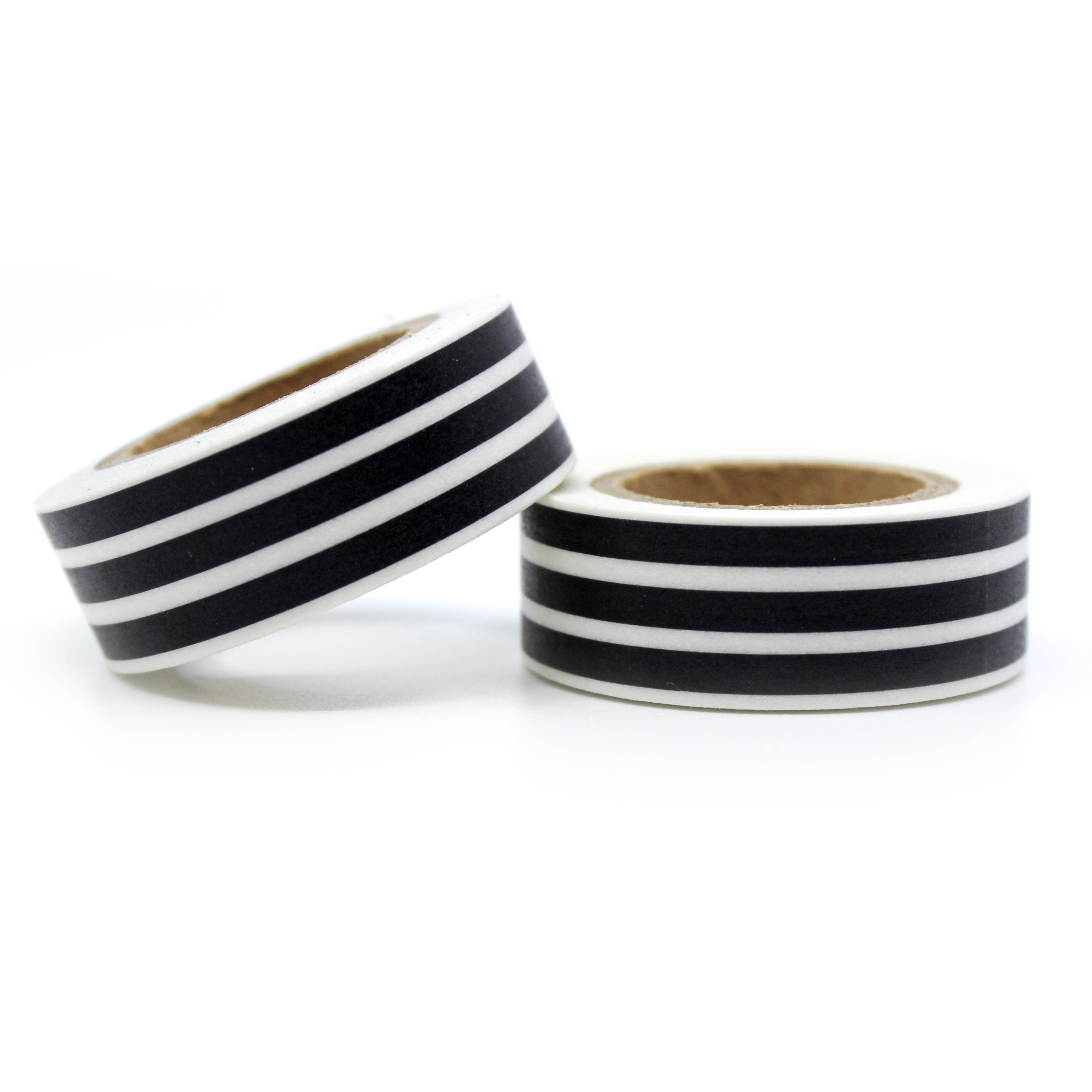 This is a cute black vertical stripes for Journal Supplies, Scrapbooking washi tapes from BBB Supplies Craft Shop