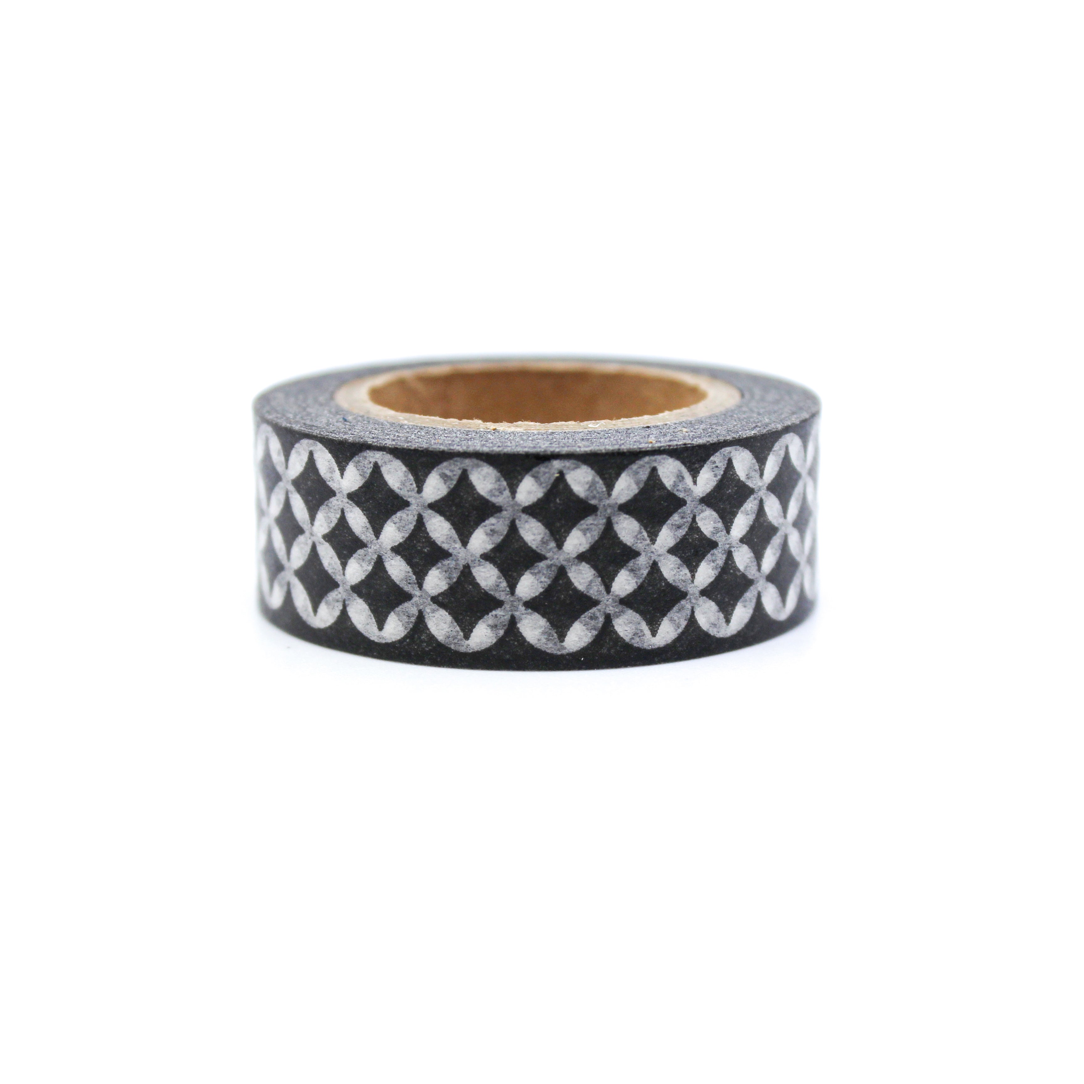 This is a black with white festoon washi tapes from BBB Supplies Craft Shop
