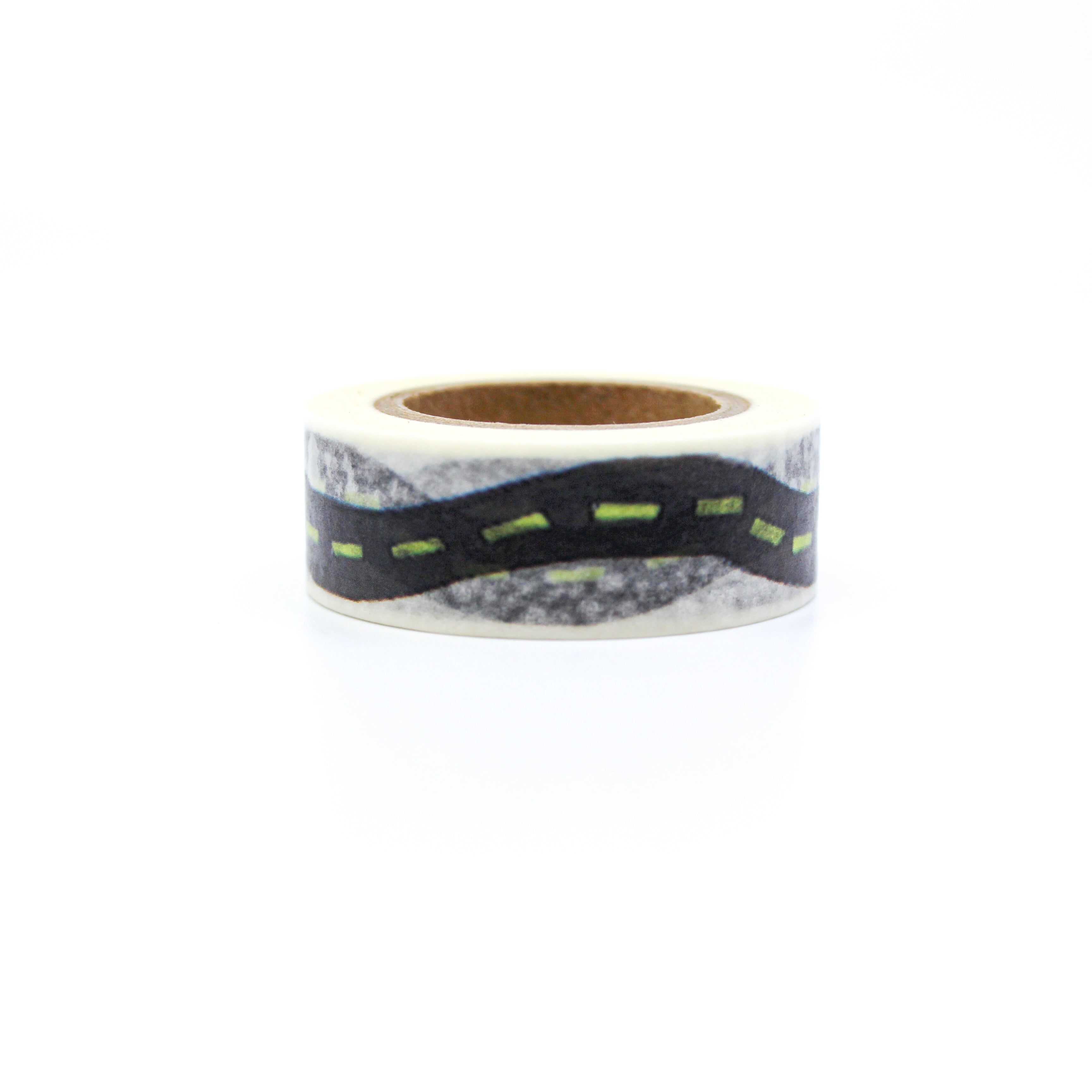 This is a black city roads with white background washi tapes from BBB Supplies Craft Shop