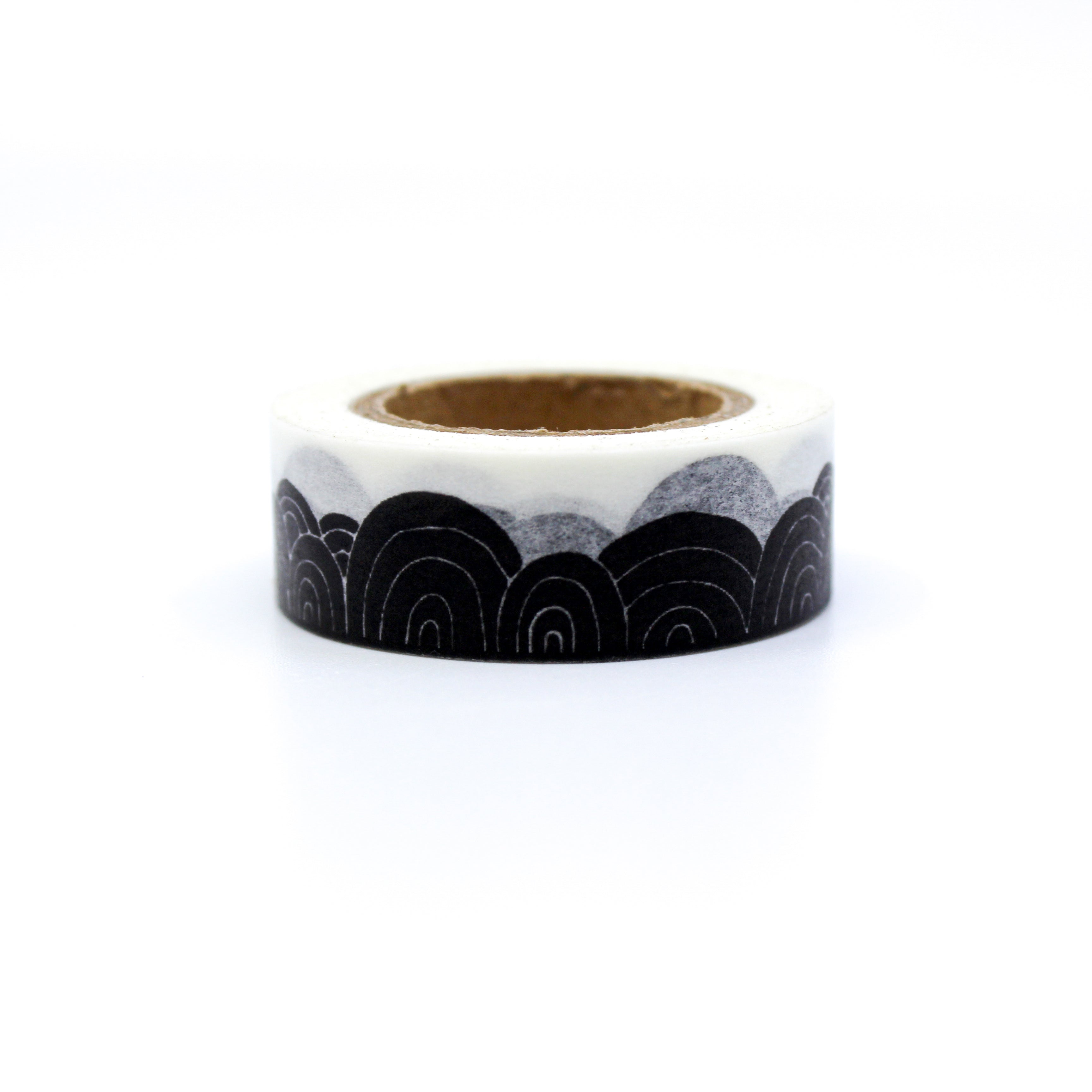 This is a black clouds pattern with white background washi tapes from BBB Supplies Craft Shop