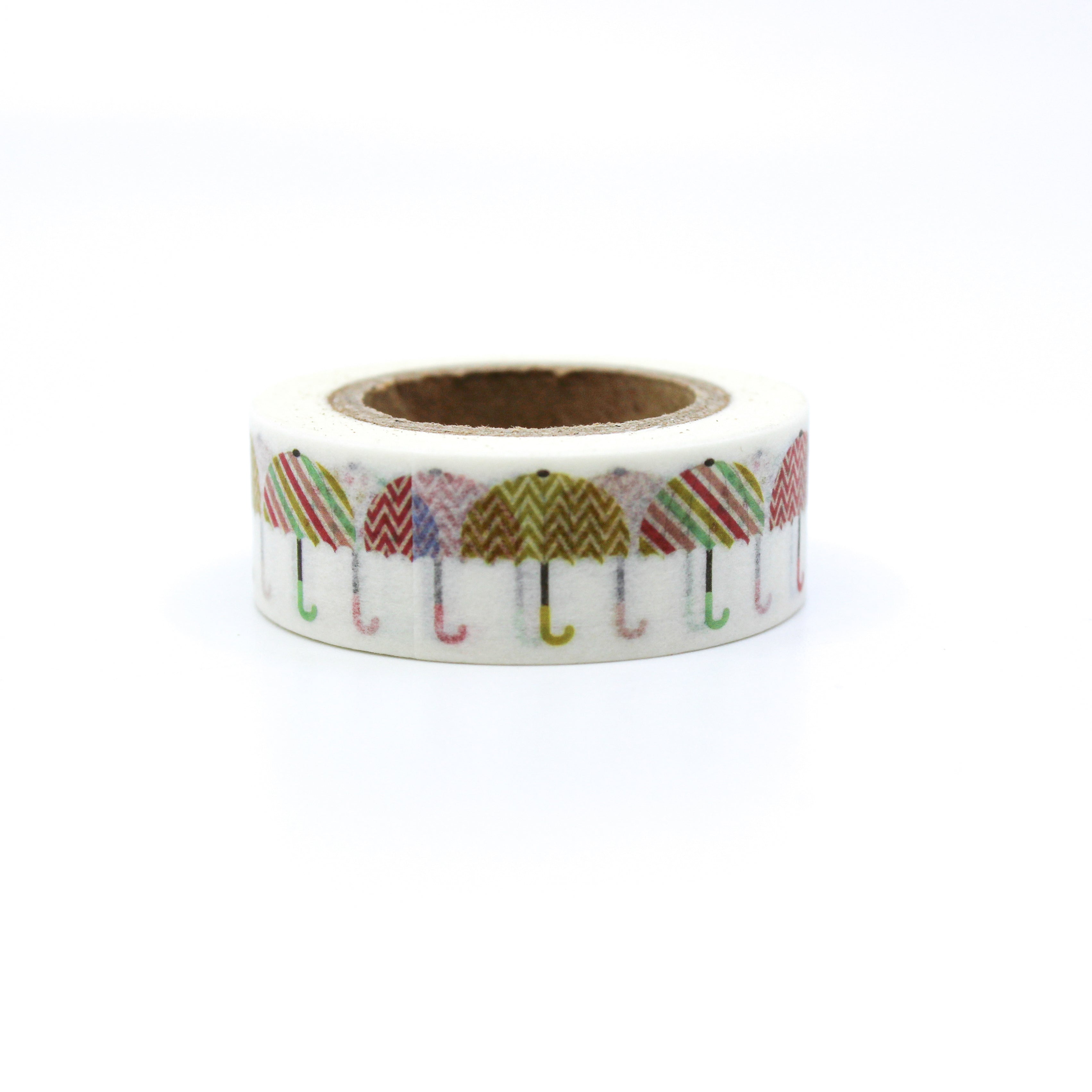 This is a set of umbrellas with different designs washi tapes from BBB Supplies Craft Shop