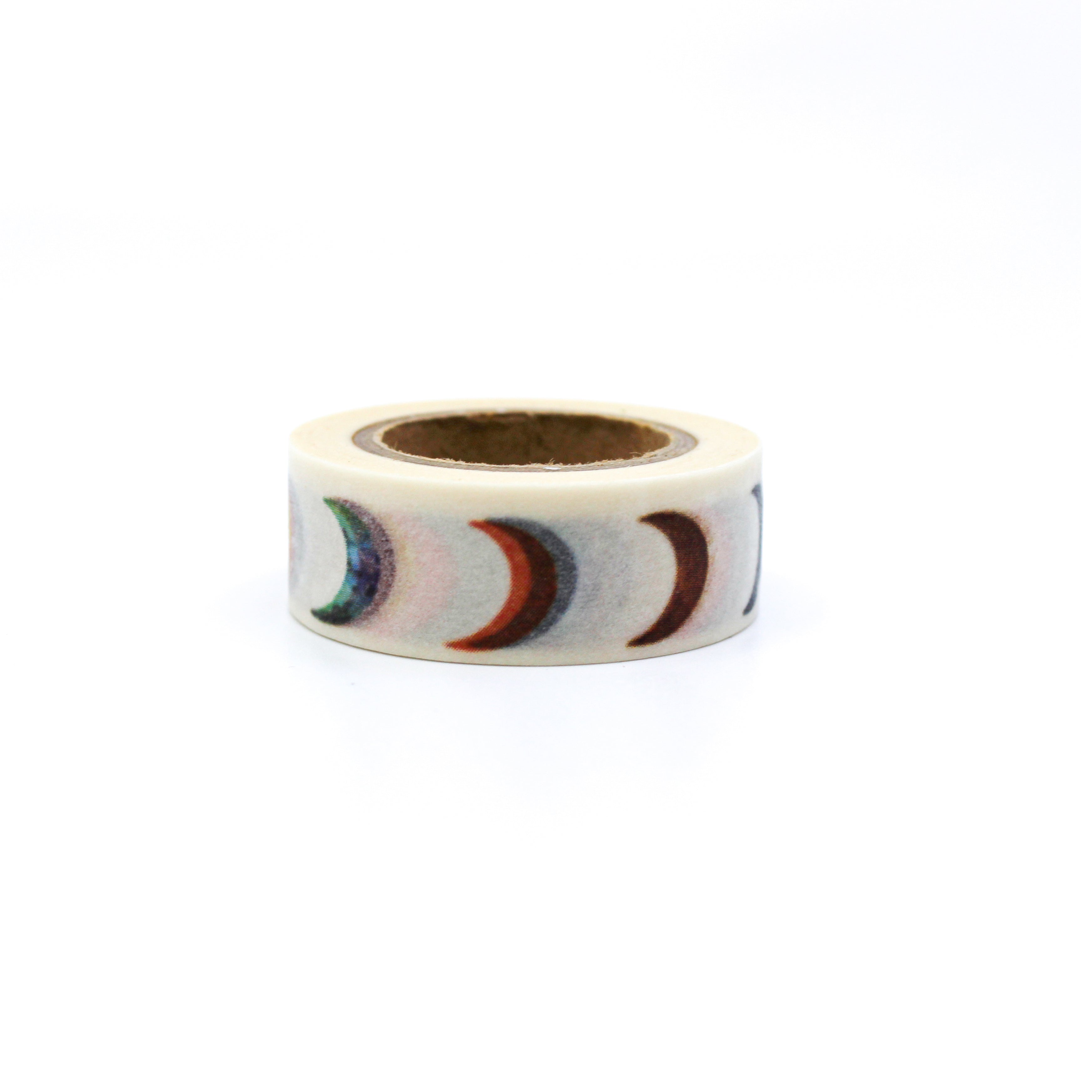 This is a variety of color of whimsical crescent moon washi tape from BBB Supplies Craft Shop