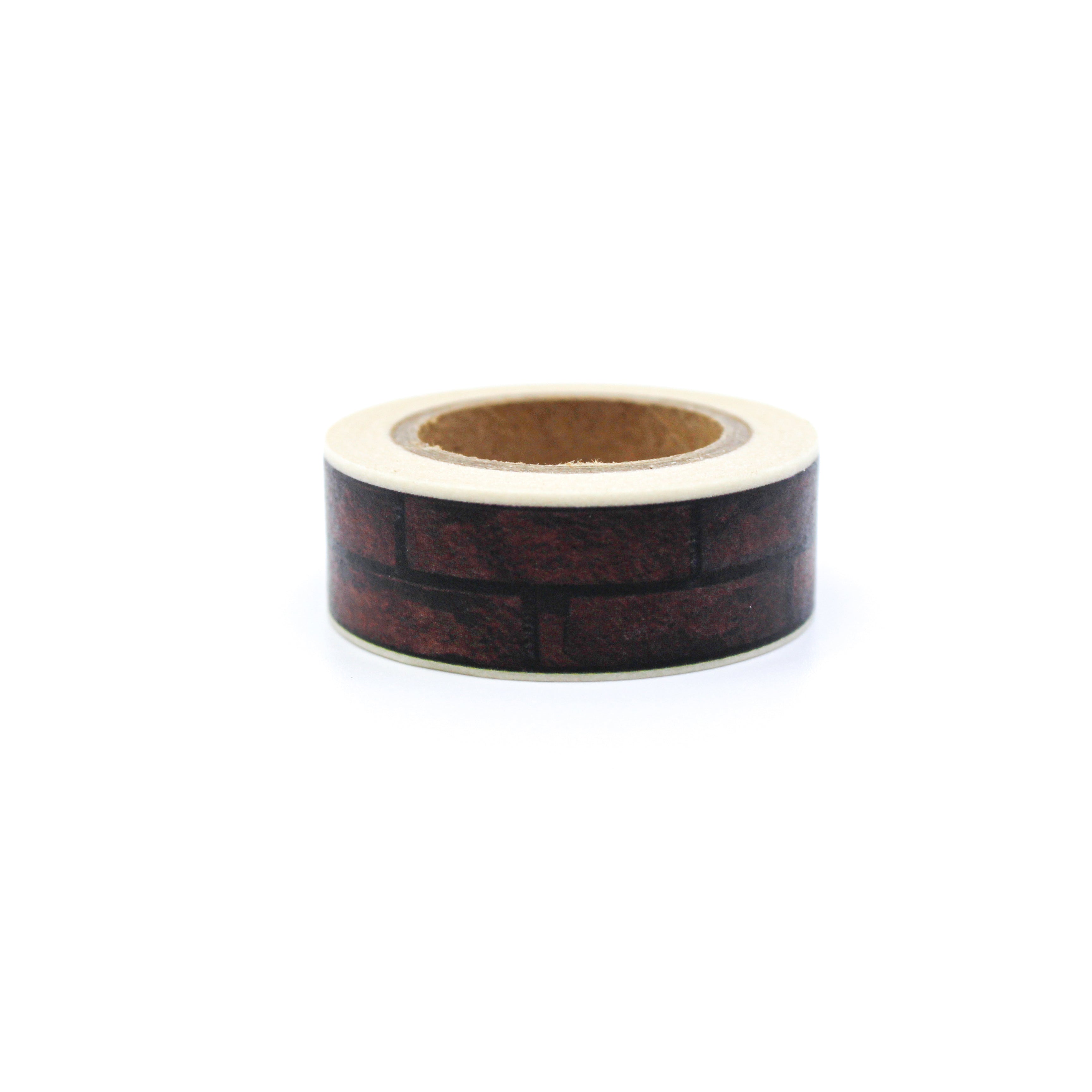 This is a dark brown bricks washi tape from BBB Supplies Craft Shop