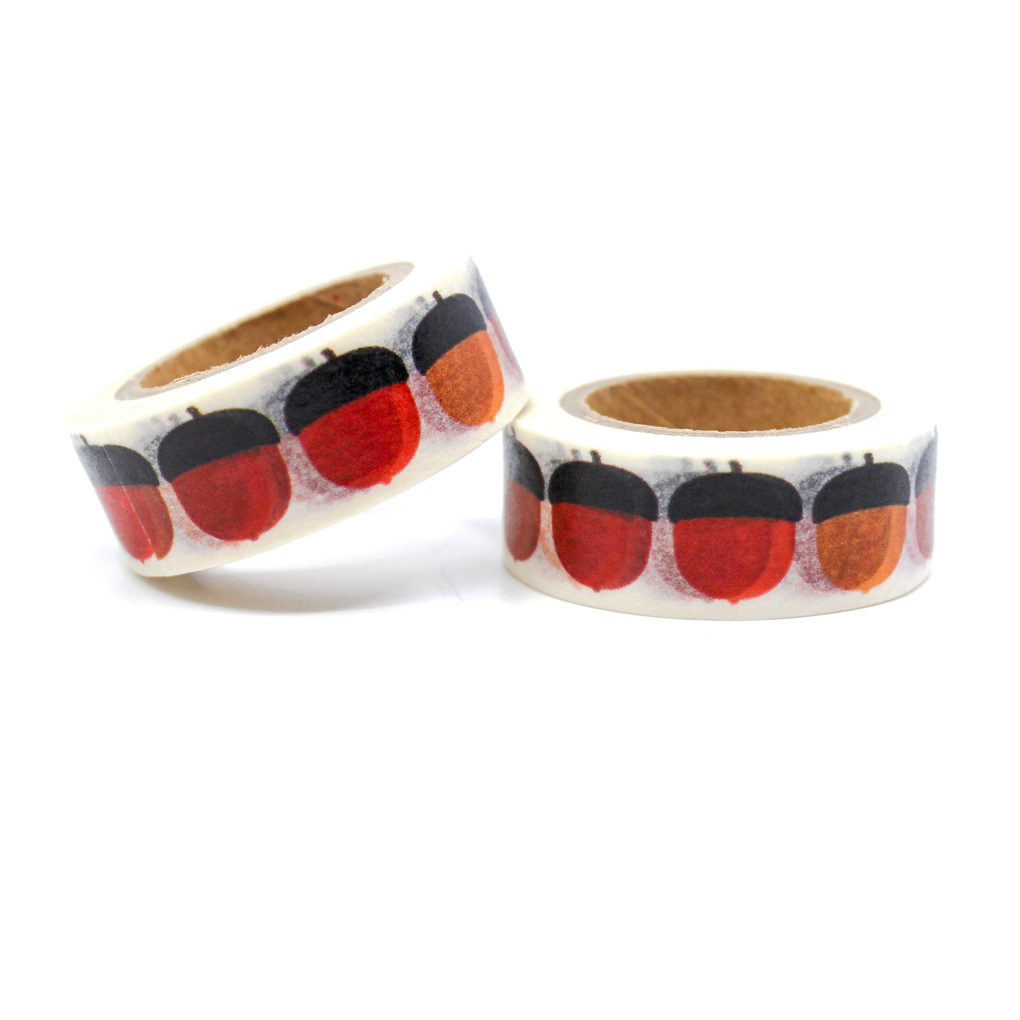This is a colorful acorns for Journal Supplies, Scrapbooking washi tapes from BBB Supplies Craft Shop