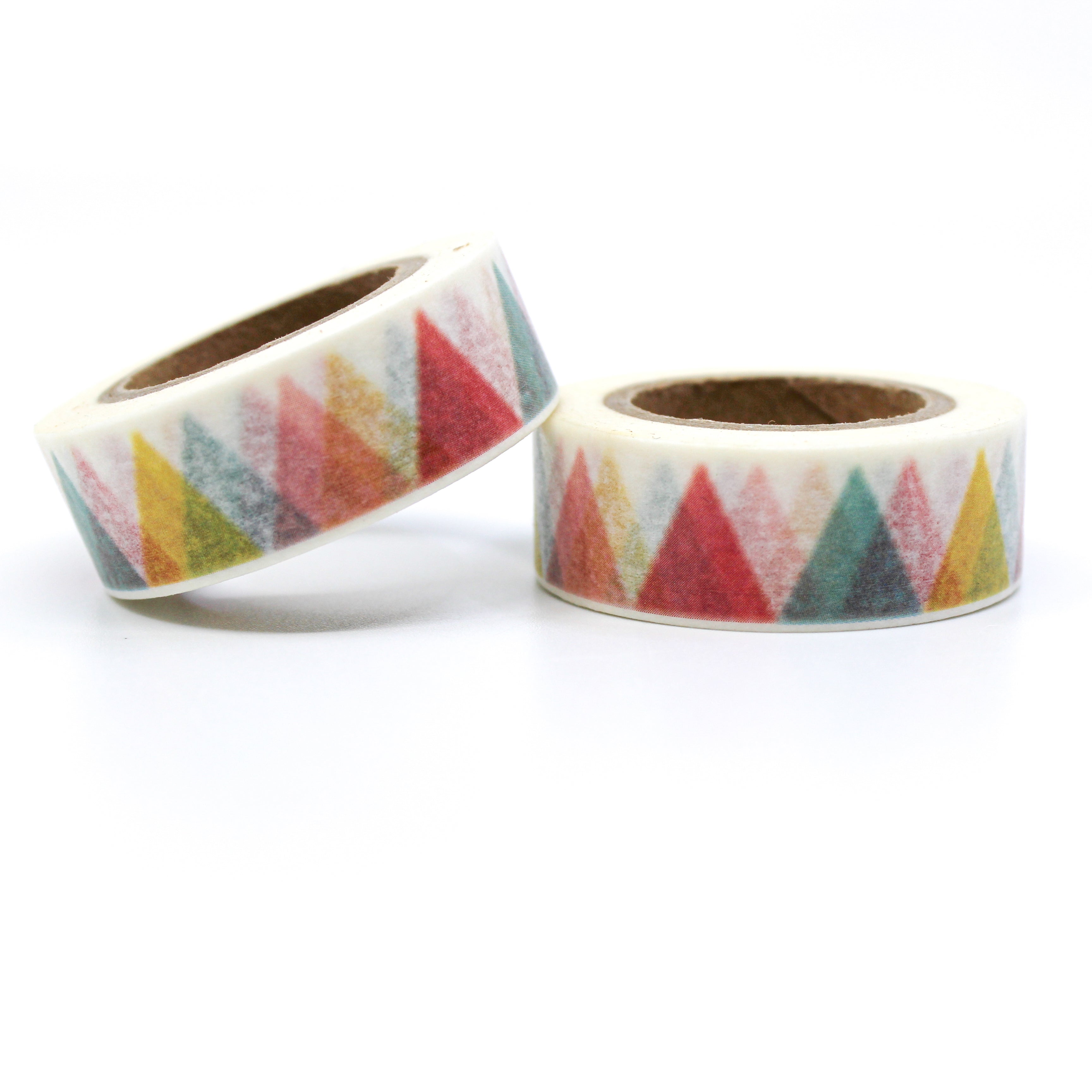 This is a pastel color of triangles for Journal Supplies, Scrapbooking washi tapes from BBB Supplies Craft Shop