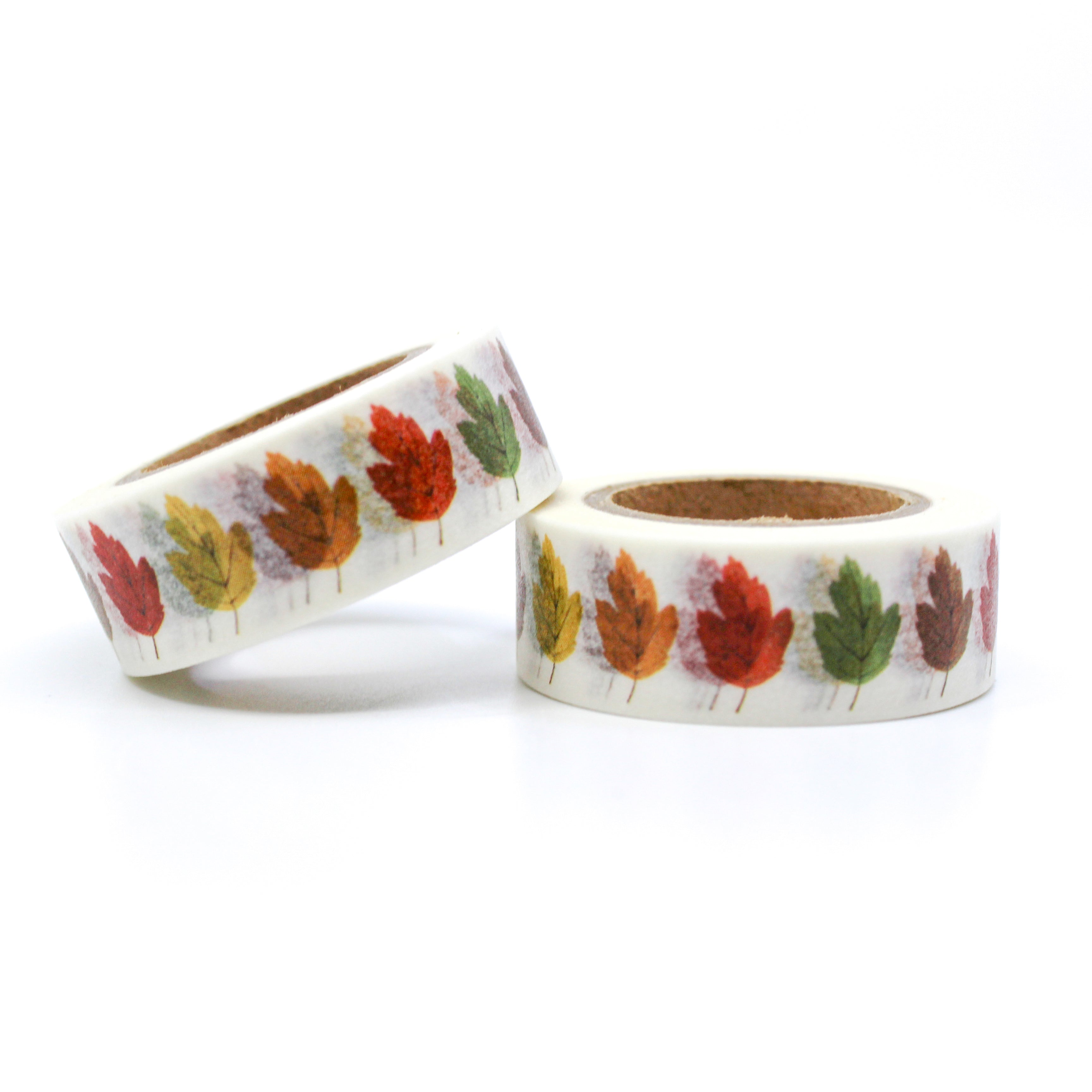 This is a bright color of fall leaf for Journal Supplies, Scrapbooking washi tapes from BBB Supplies Craft Shop