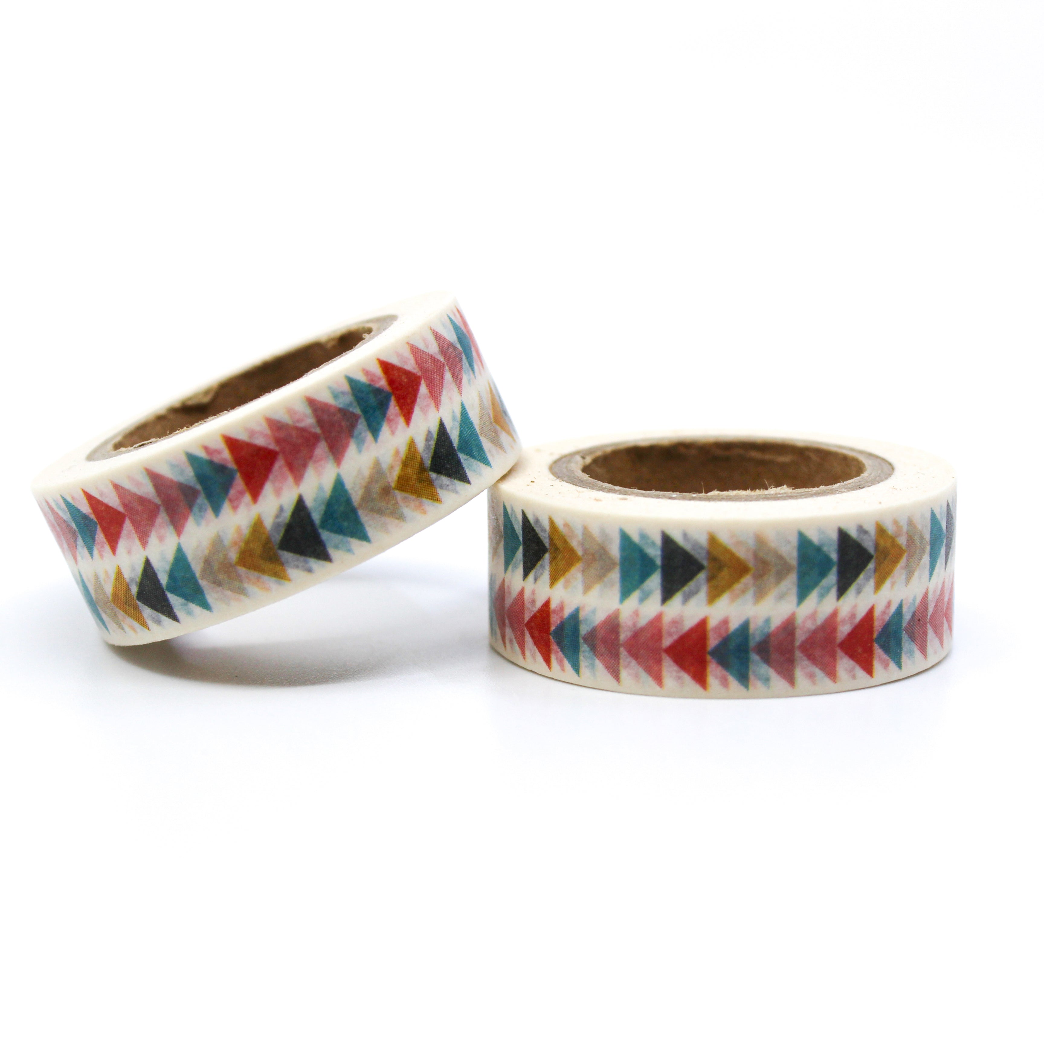 This is a pastel color of multi triangle shape for Journal Supplies, Scrapbooking washi tapes rom BBB Supplies Craft Shop