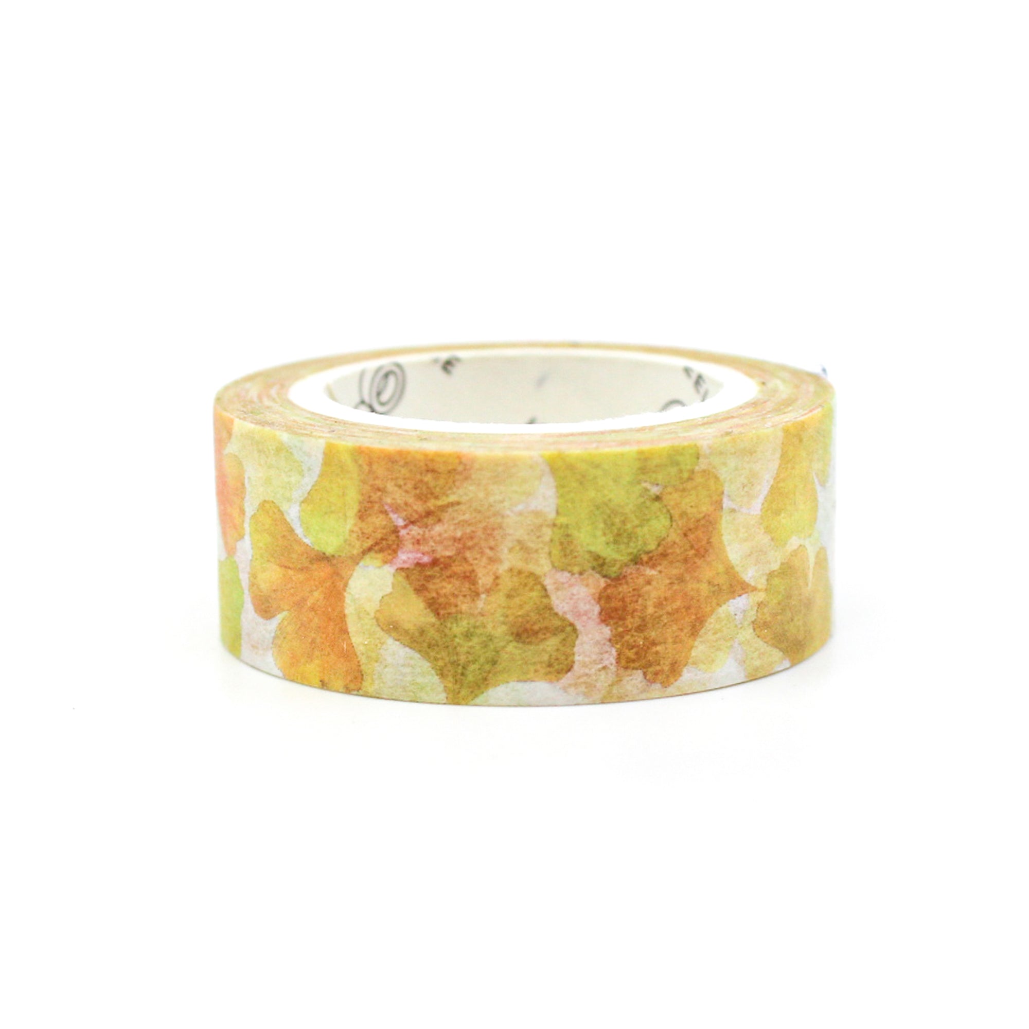 This pretty yellow ginkgo flower tape is a refreshing, bright yellow floral pattern that is perfect for your BUJO and craft projects. This fall floral color is perfect for your bujo sold at BBB Supplies Craft Shop.