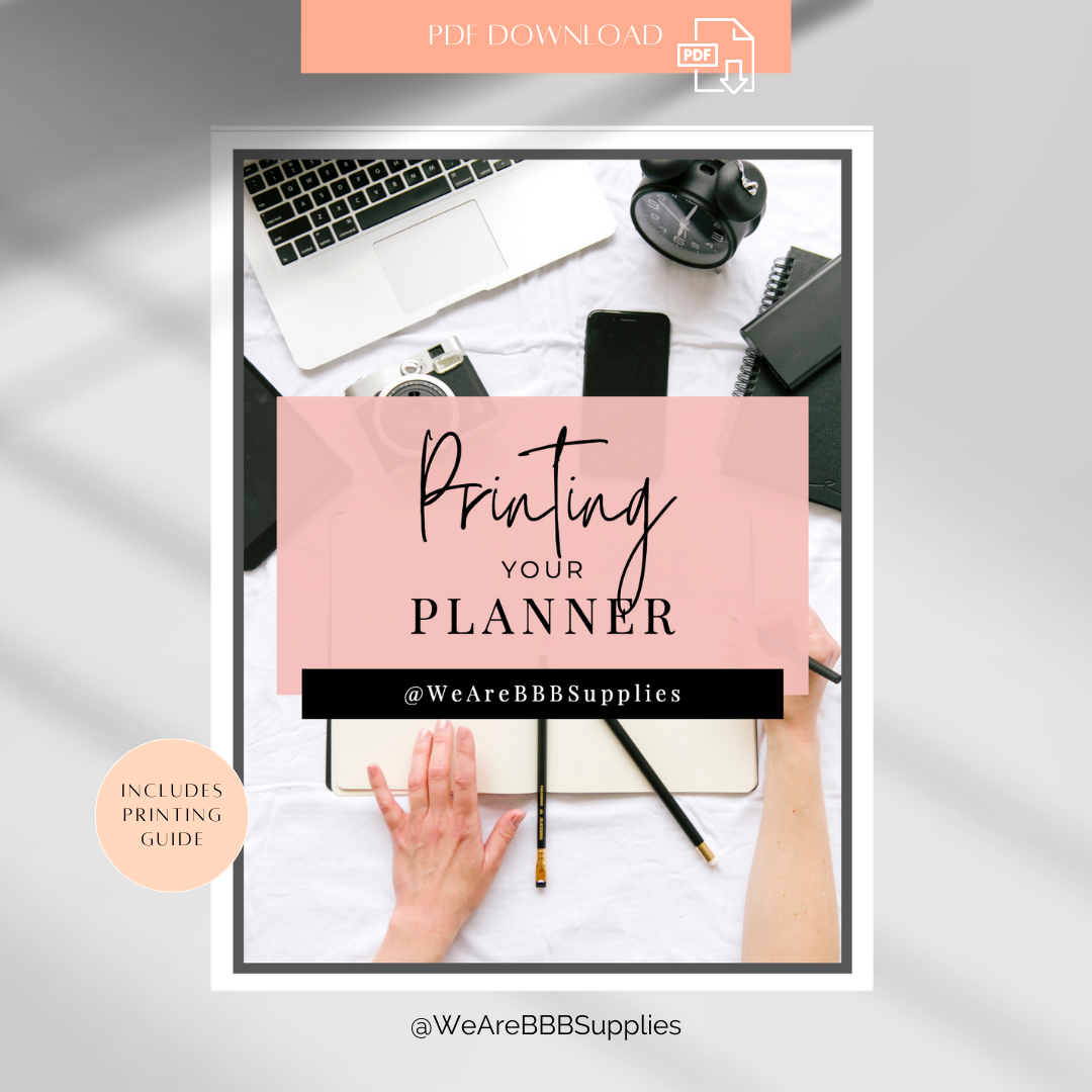 Food and meal planner printable download from bbb supplies craft shop is perfect for your weekly meal prep.