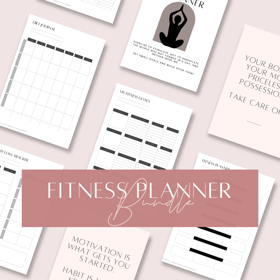 Fitness Planner & Health Tracker Printable