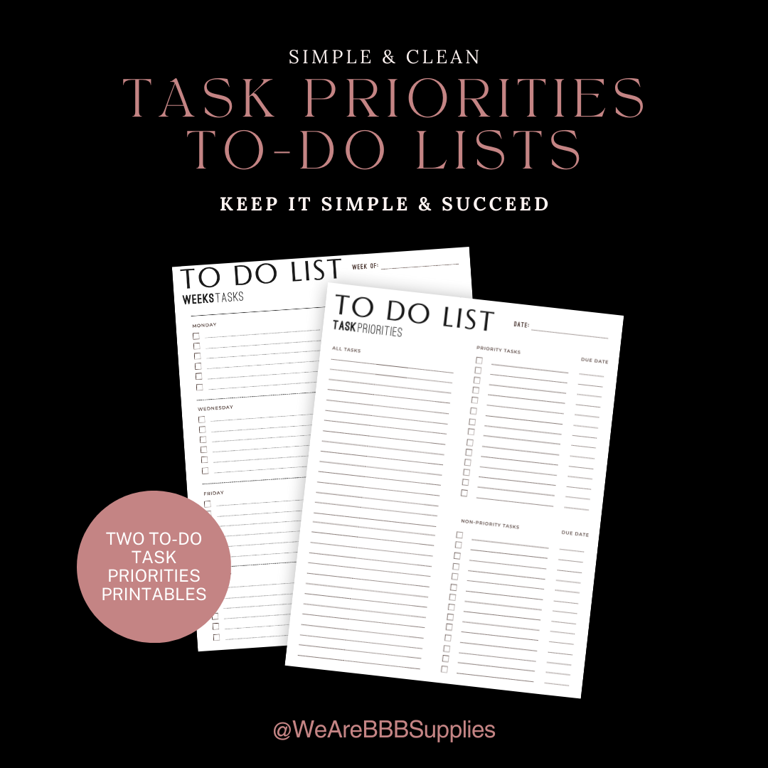 Priority To Do List Printable
